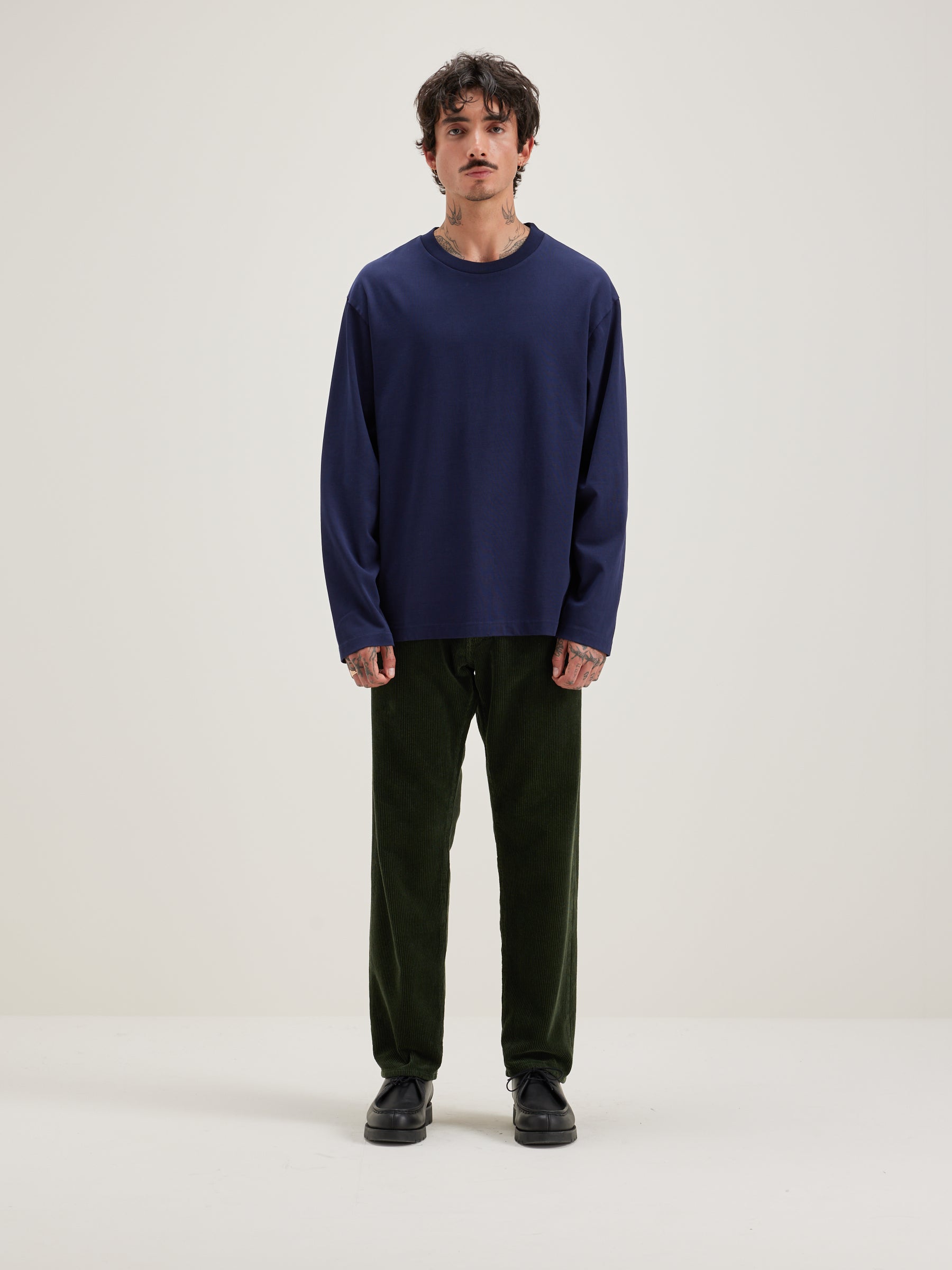 Vlugi Long-sleeve T-shirt - Naval For Men | Bellerose