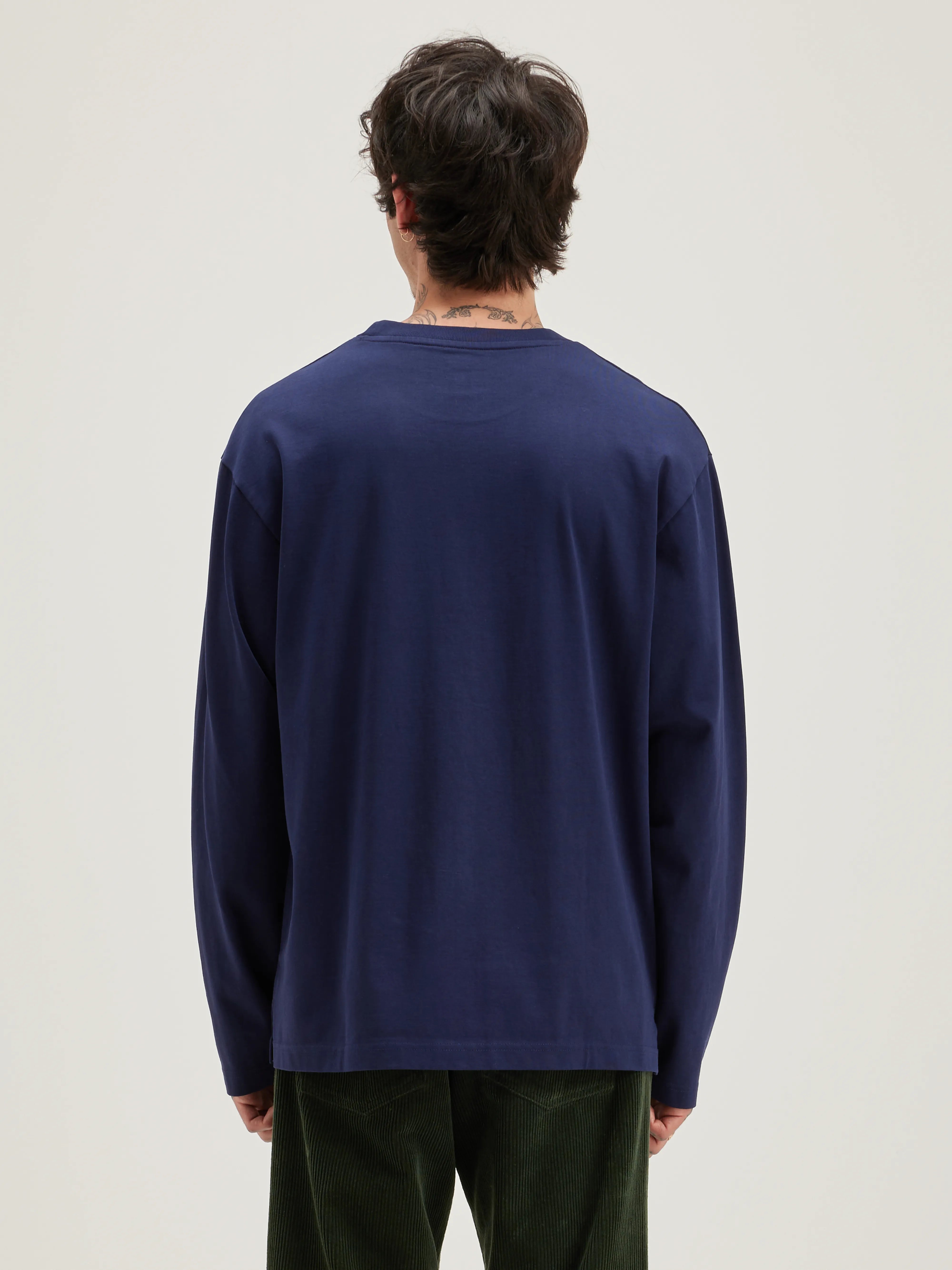 Vlugi Lange Mouwen T-shirt - Naval Voor Heren | Bellerose