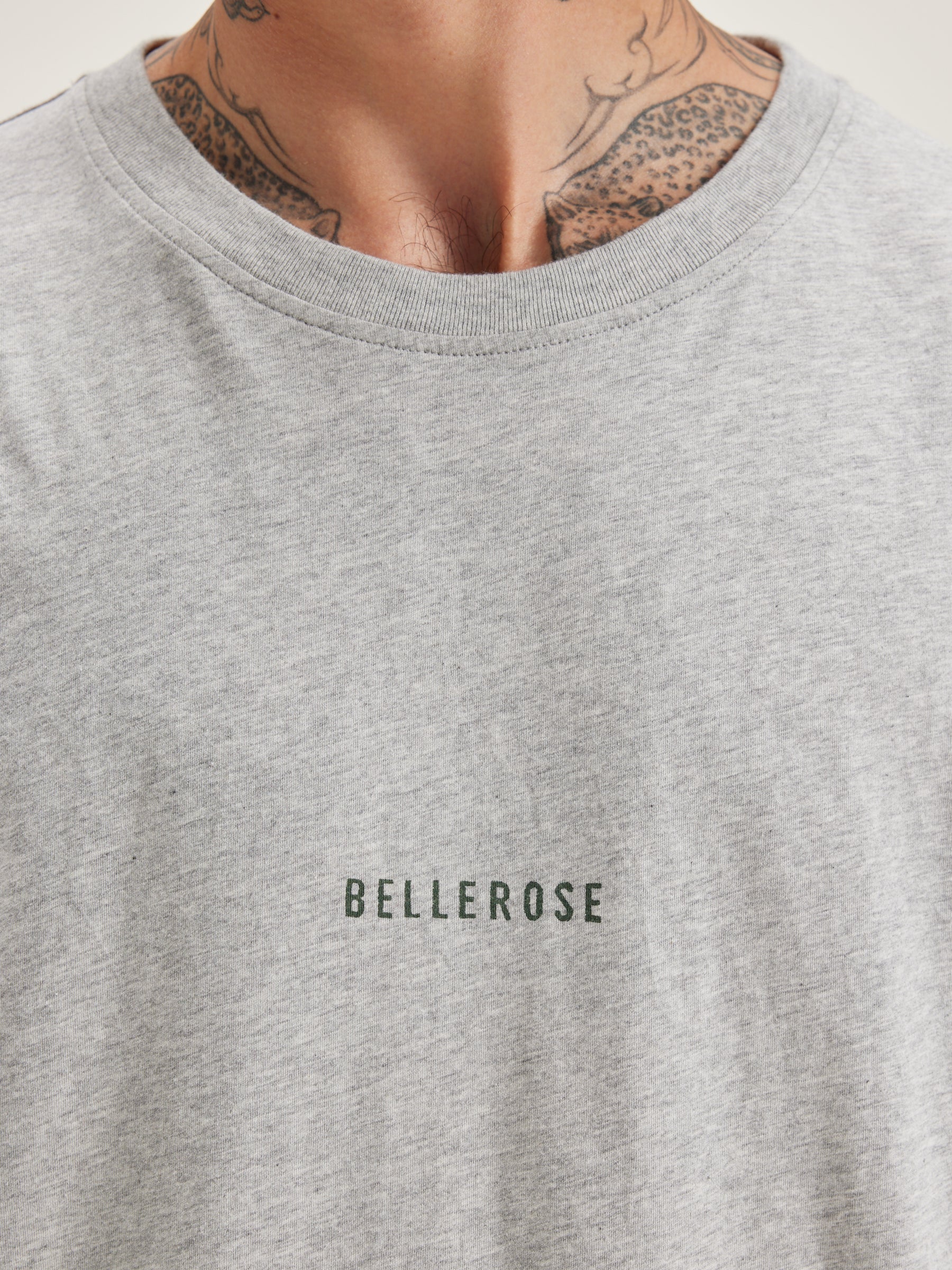 Vanice Korte Mouwen T-shirt - Heather grey Voor Heren | Bellerose