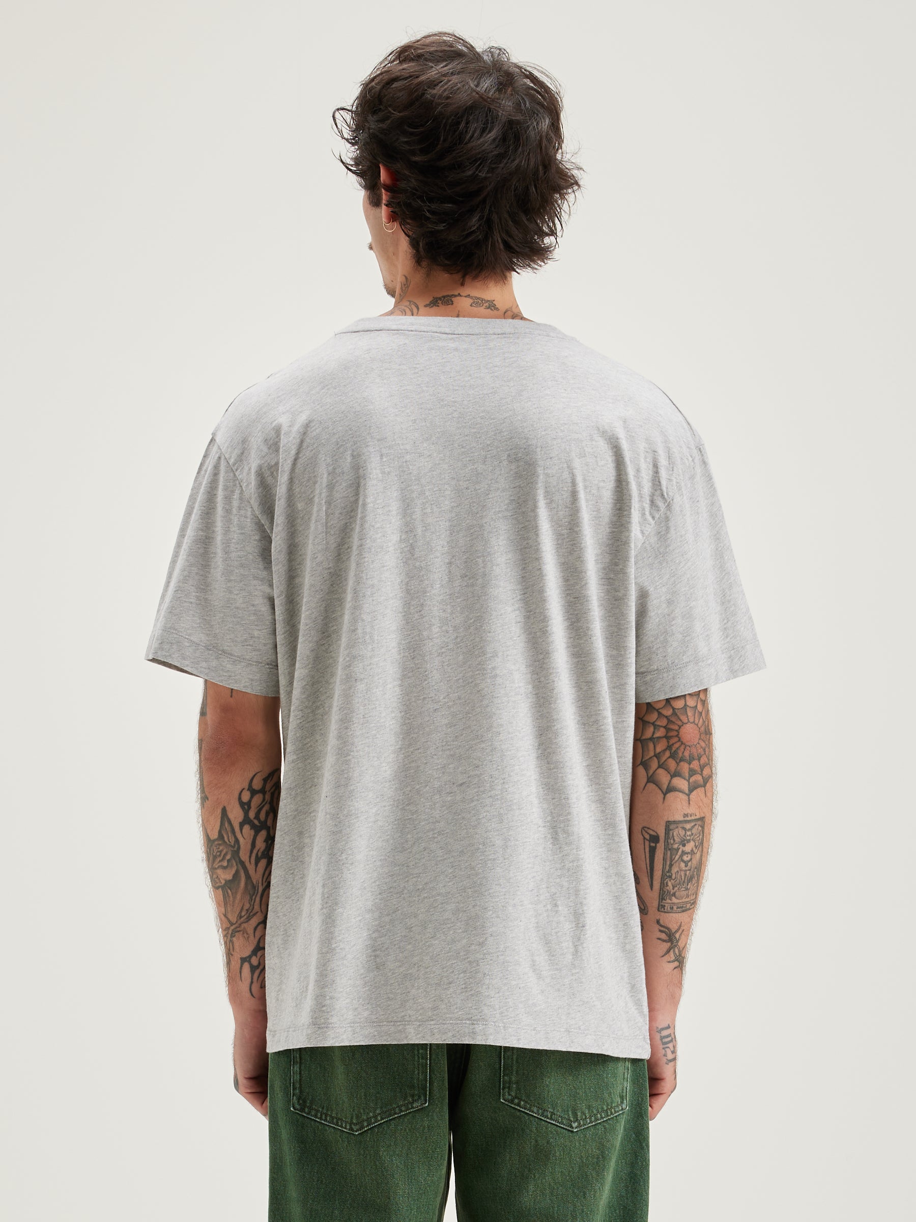 Vanice Korte Mouwen T-shirt - Heather grey Voor Heren | Bellerose