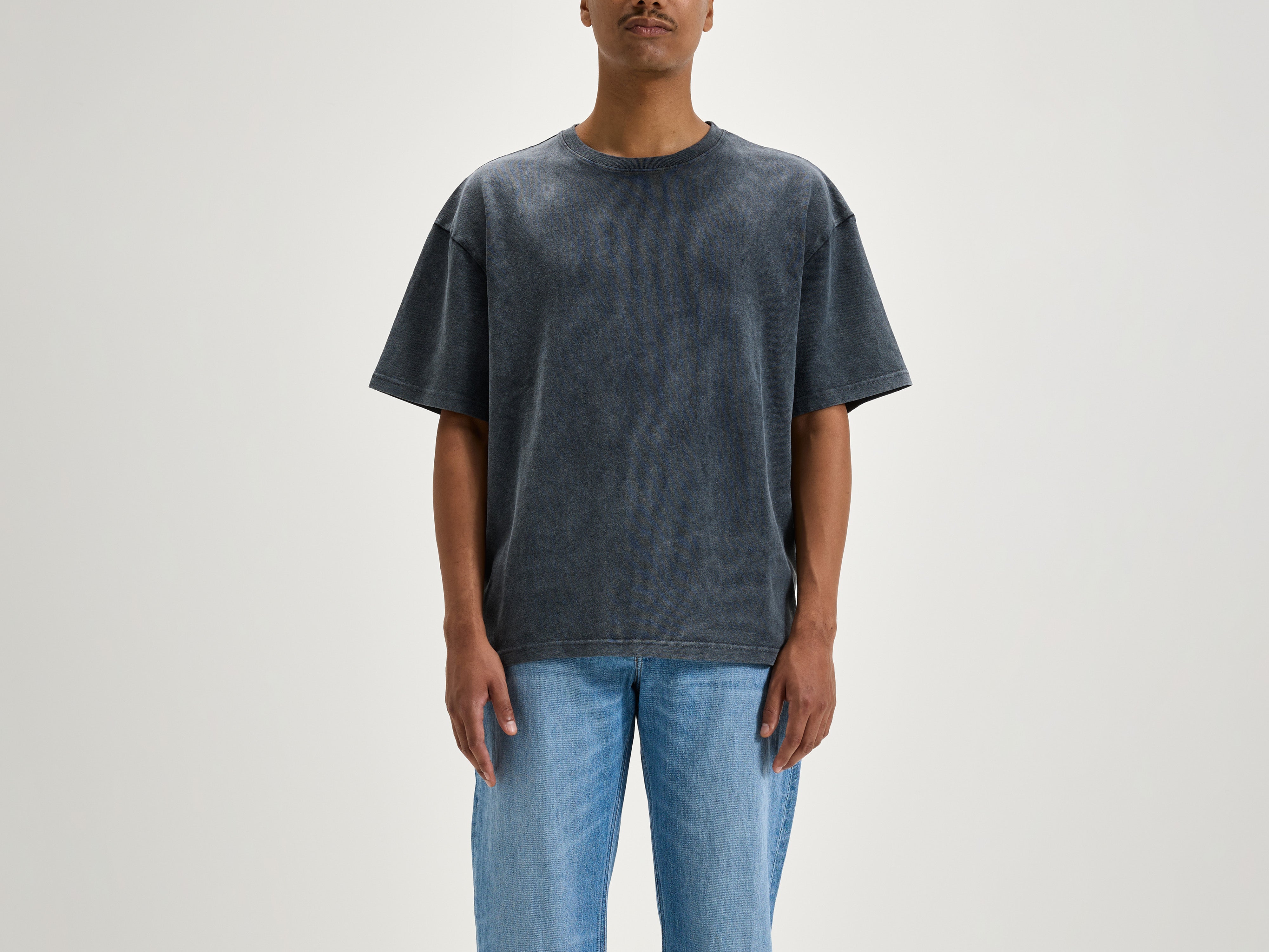 Vouch korte mouwen t-shirt (242 / M / BLACK BLUE)