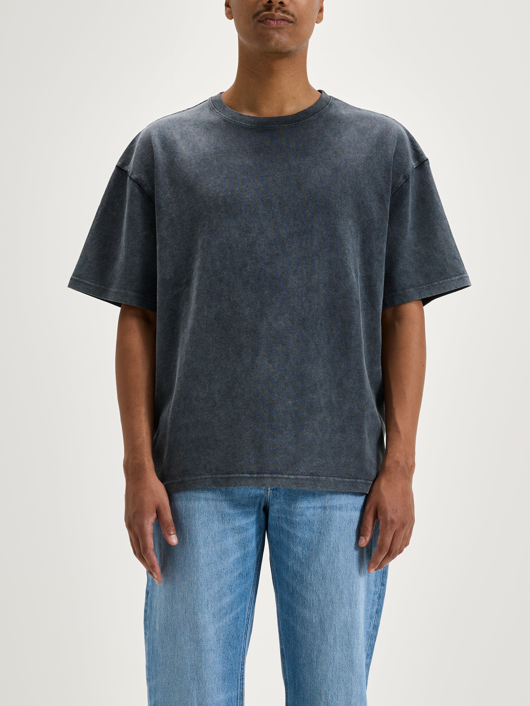 Vouch korte mouwen t-shirt (242 / M / BLACK BLUE)