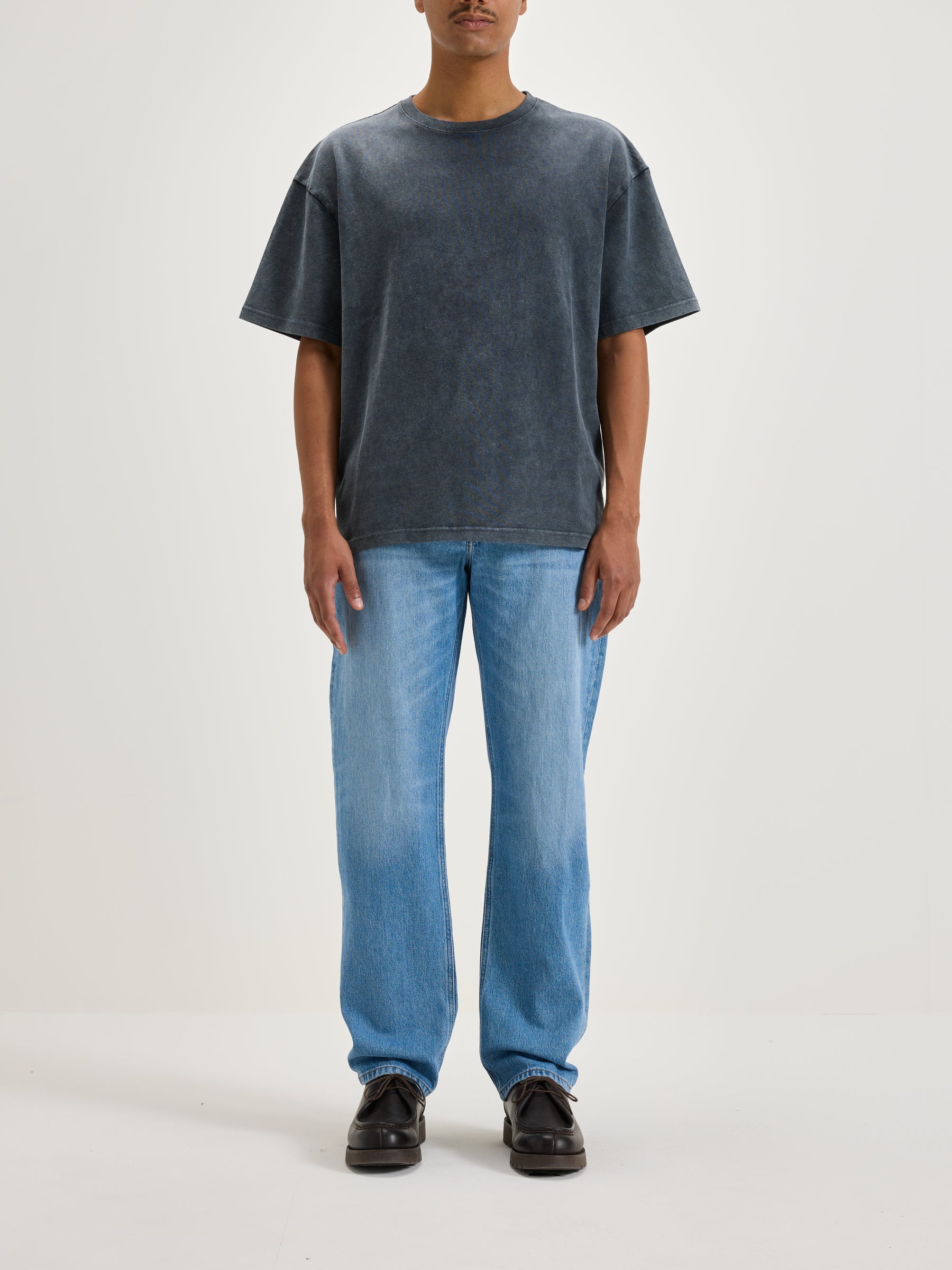 Vouch Korte Mouwen T-shirt - Black blue Voor Heren | Bellerose