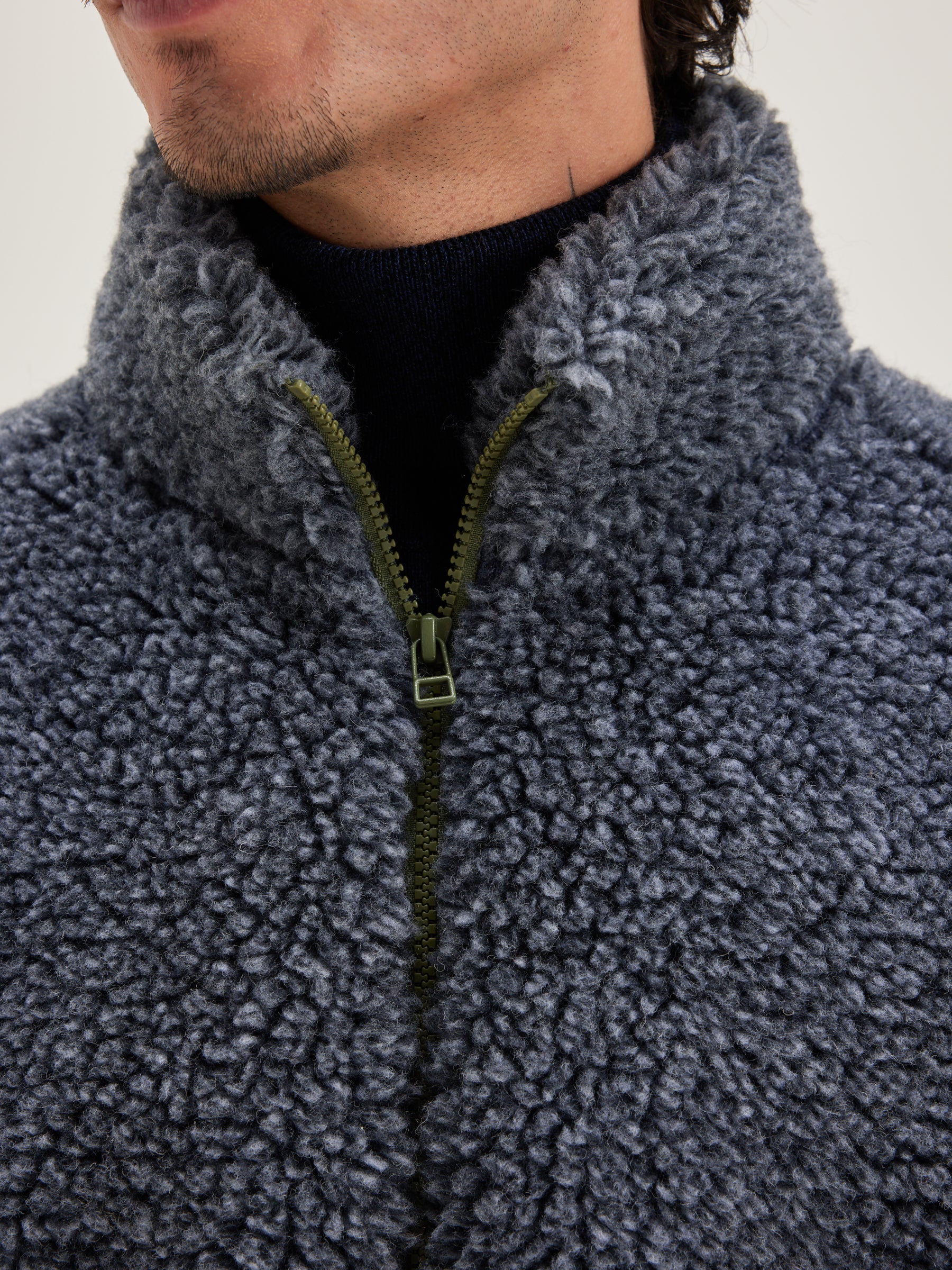 Jordie Teddy Sweatshirt - Anthracite Voor Heren | Bellerose