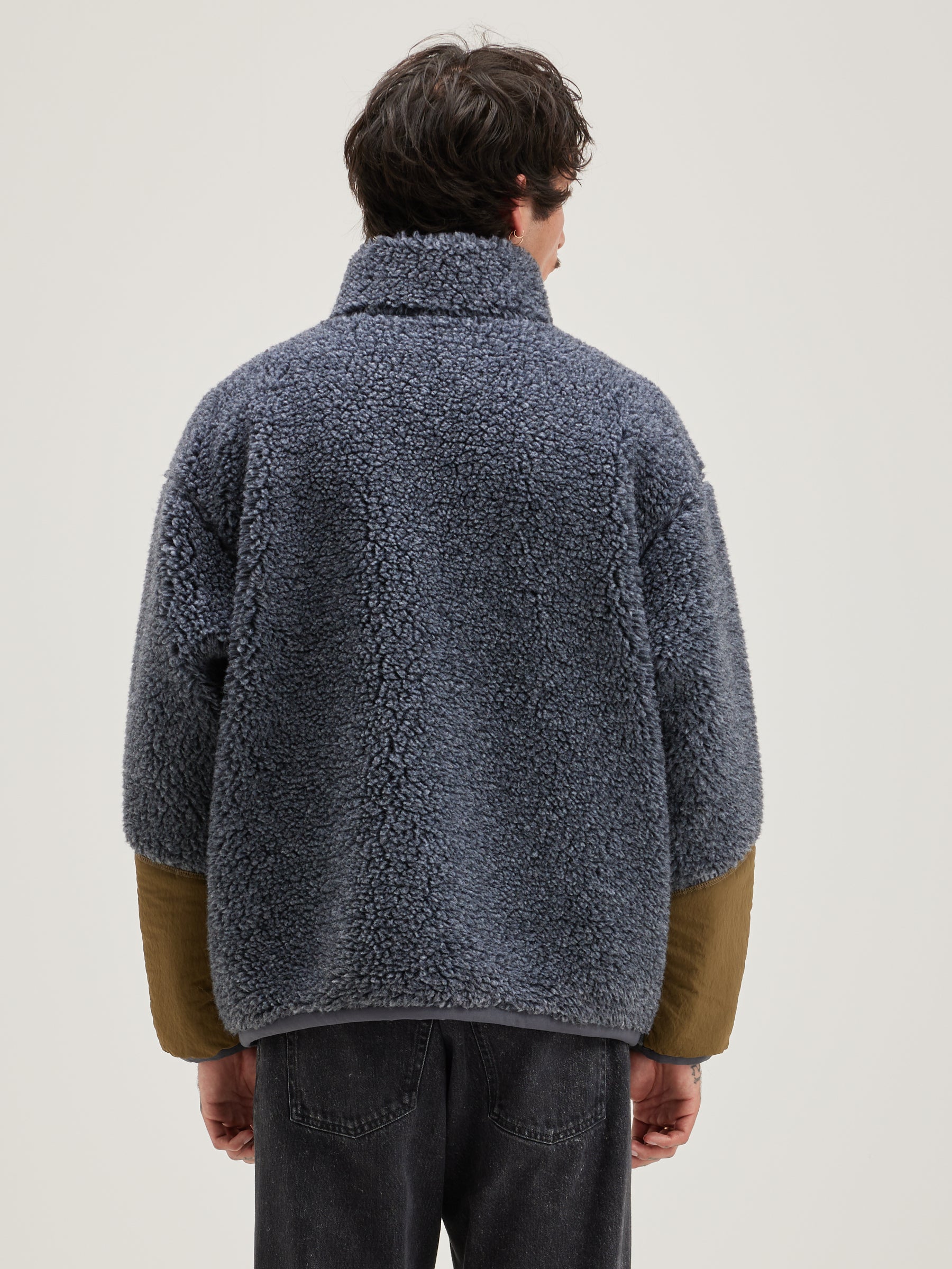 Jordie Teddy Sweatshirt - Anthracite For Men | Bellerose