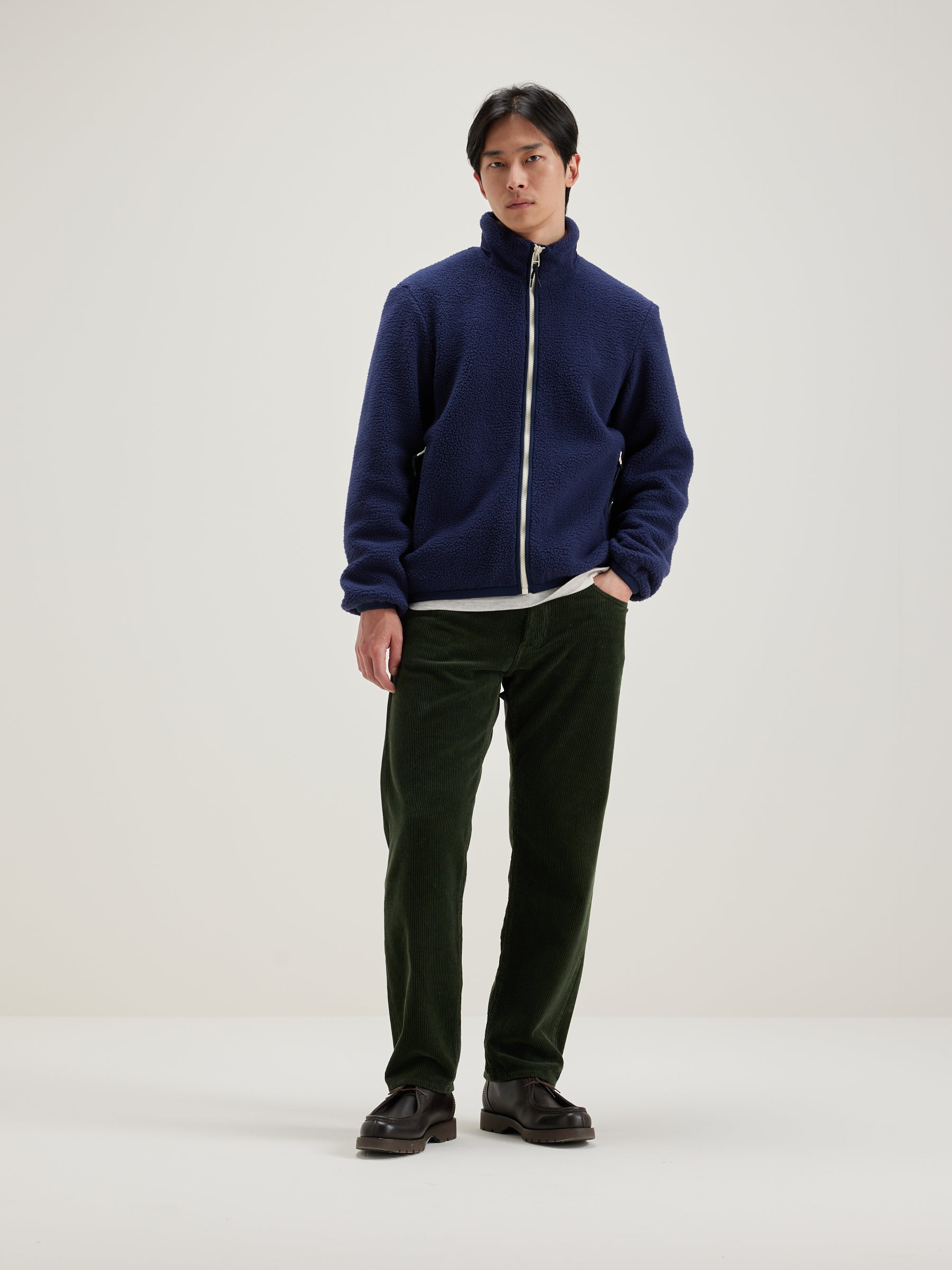 Jari Zip-up Sweatshirt - Ink For Men | Bellerose