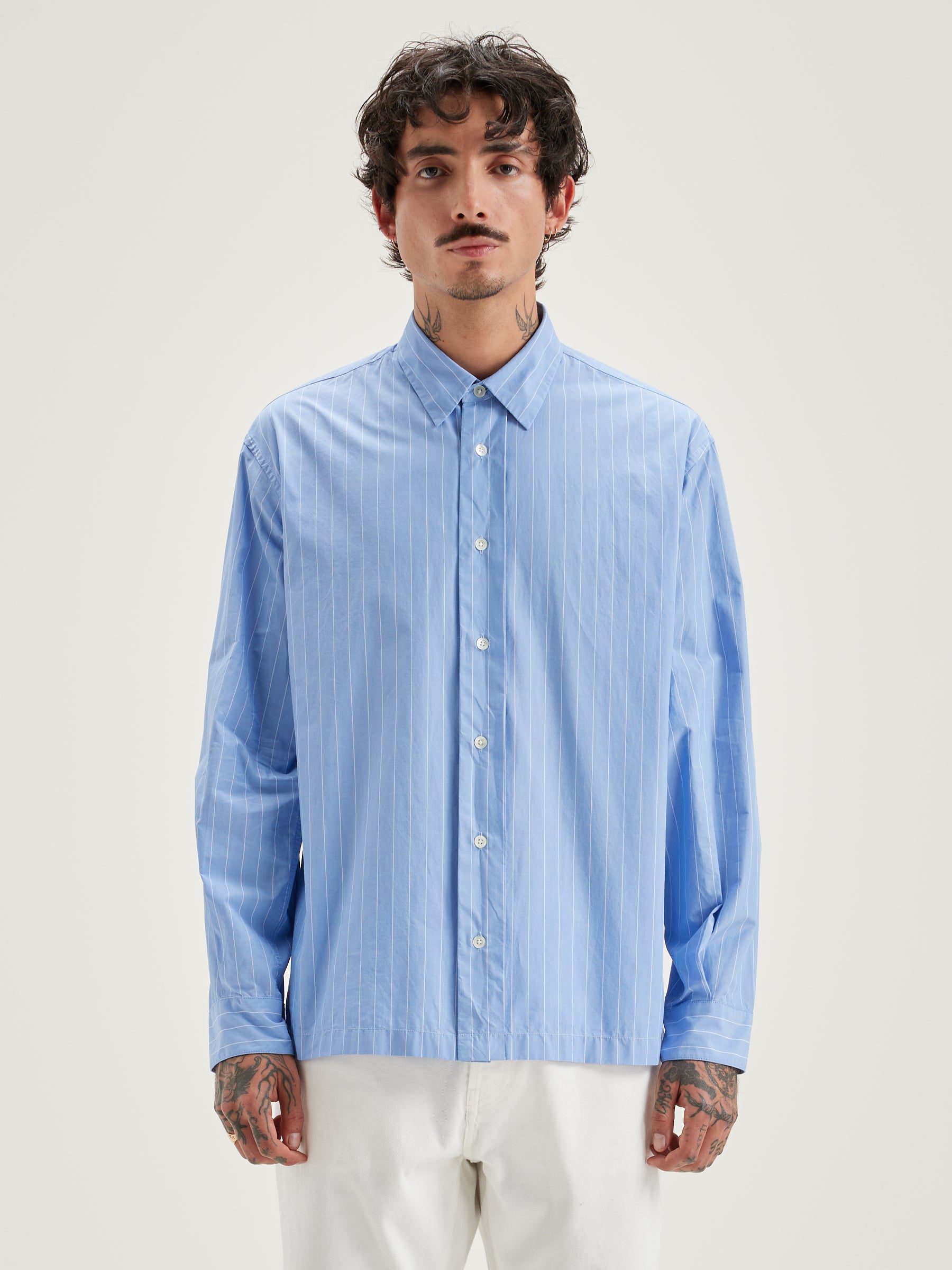 Flippy Striped Shirt - Azurine For Men | Bellerose