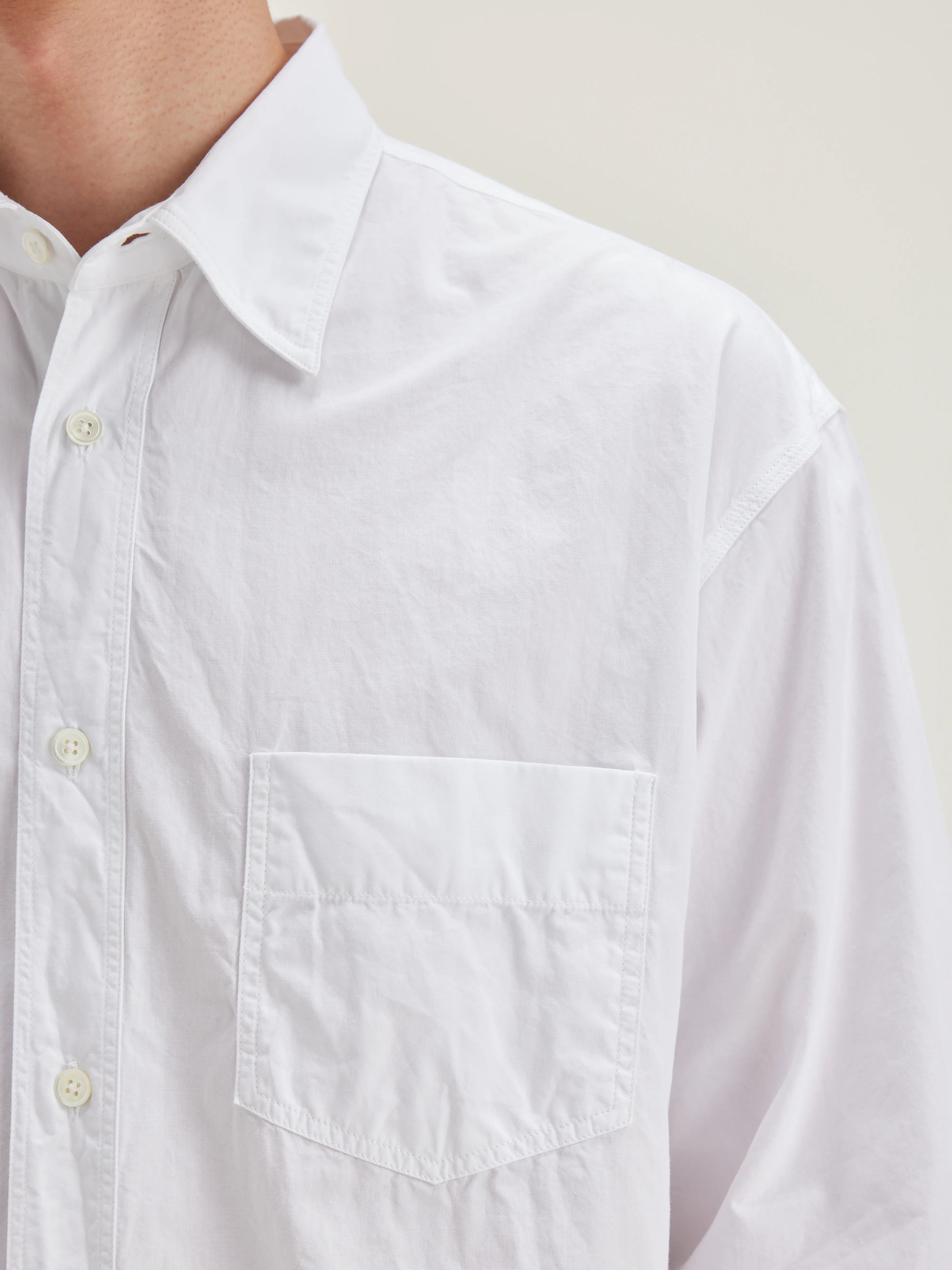 Lighty Relaxed Shirt - White For Men | Bellerose