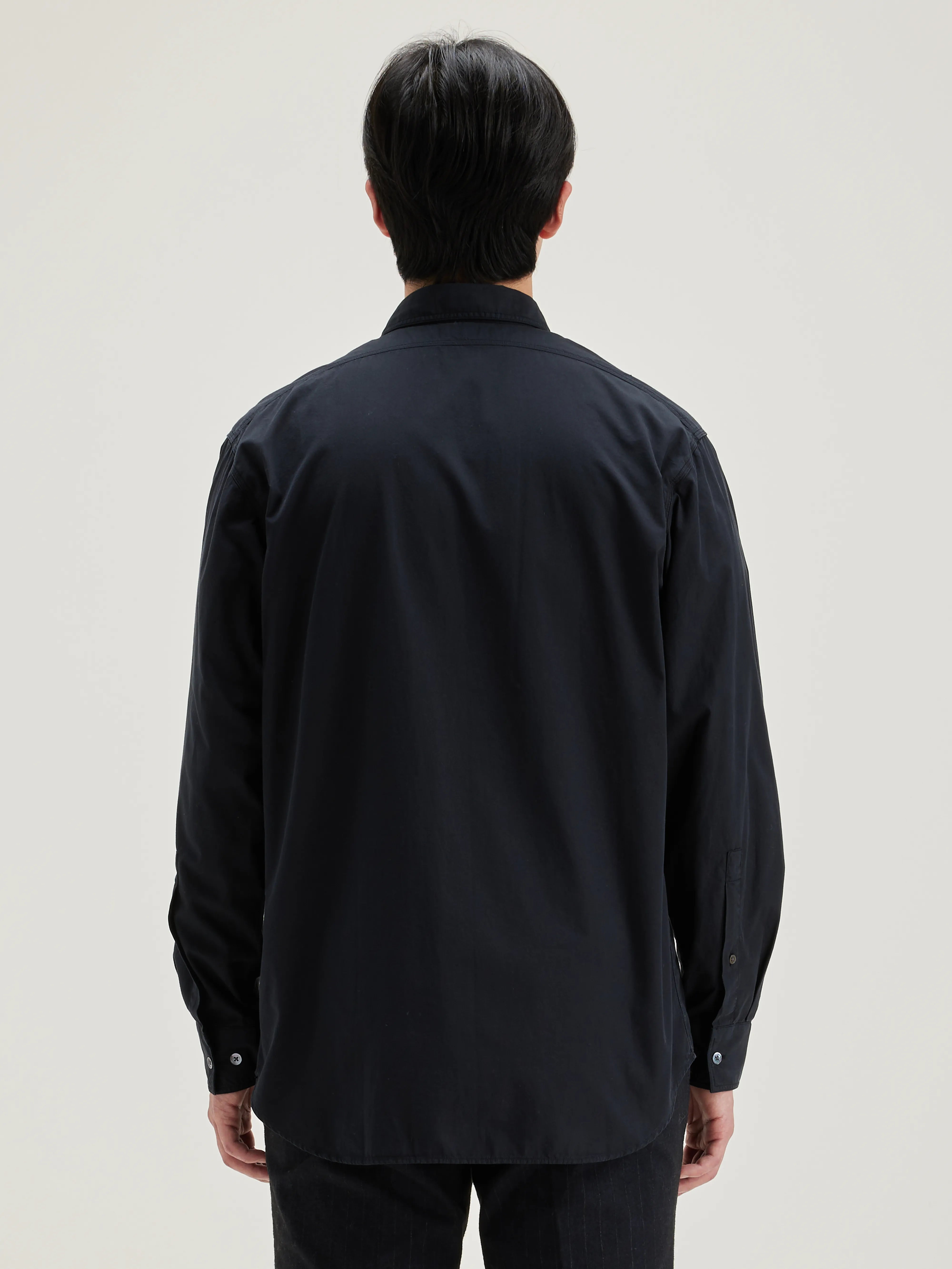 Lighty relaxed shirt (242 / M / BLACK BLUE)