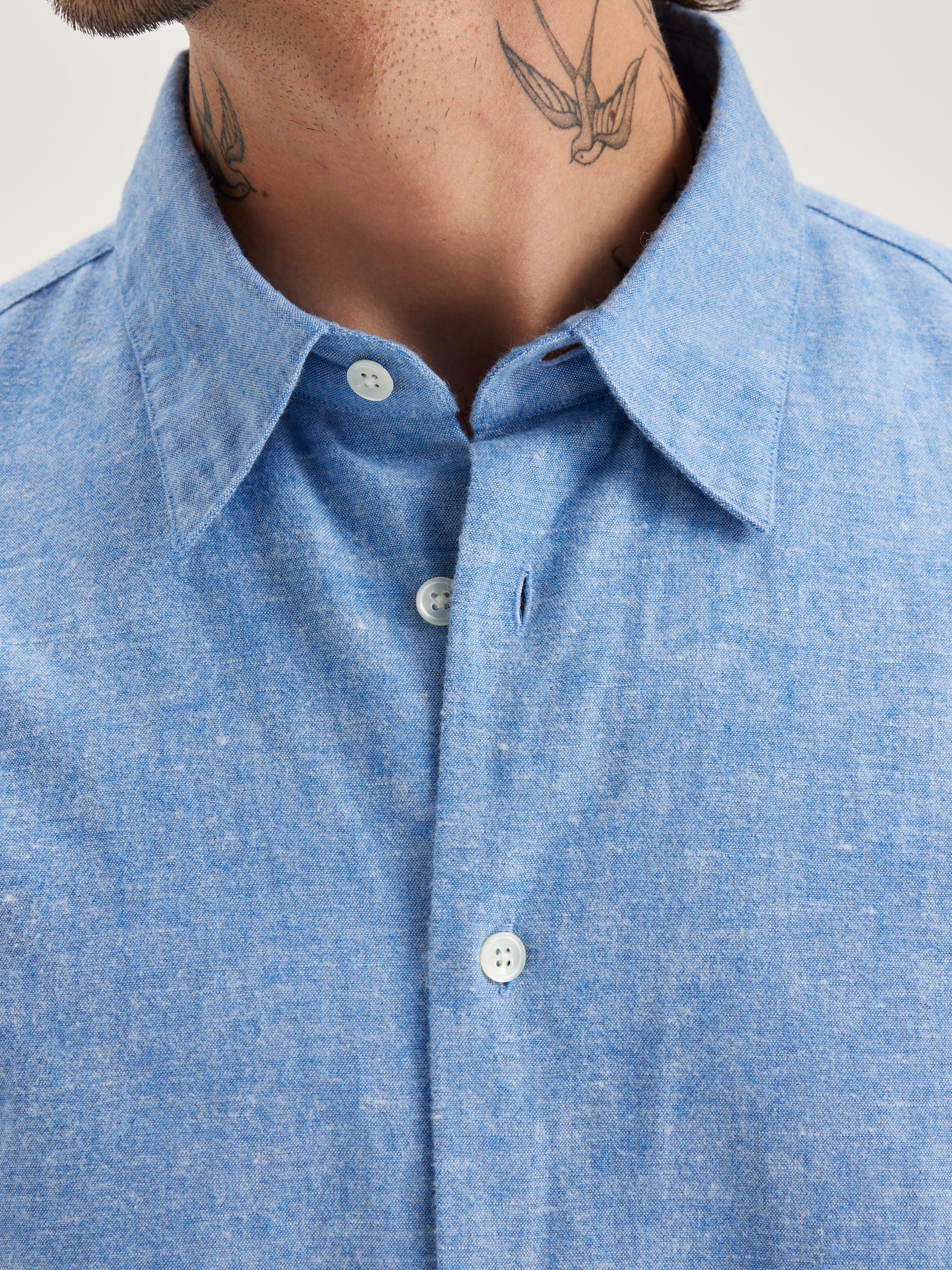 Chemise En Popeline Franklin - Blue Pour Homme | Bellerose