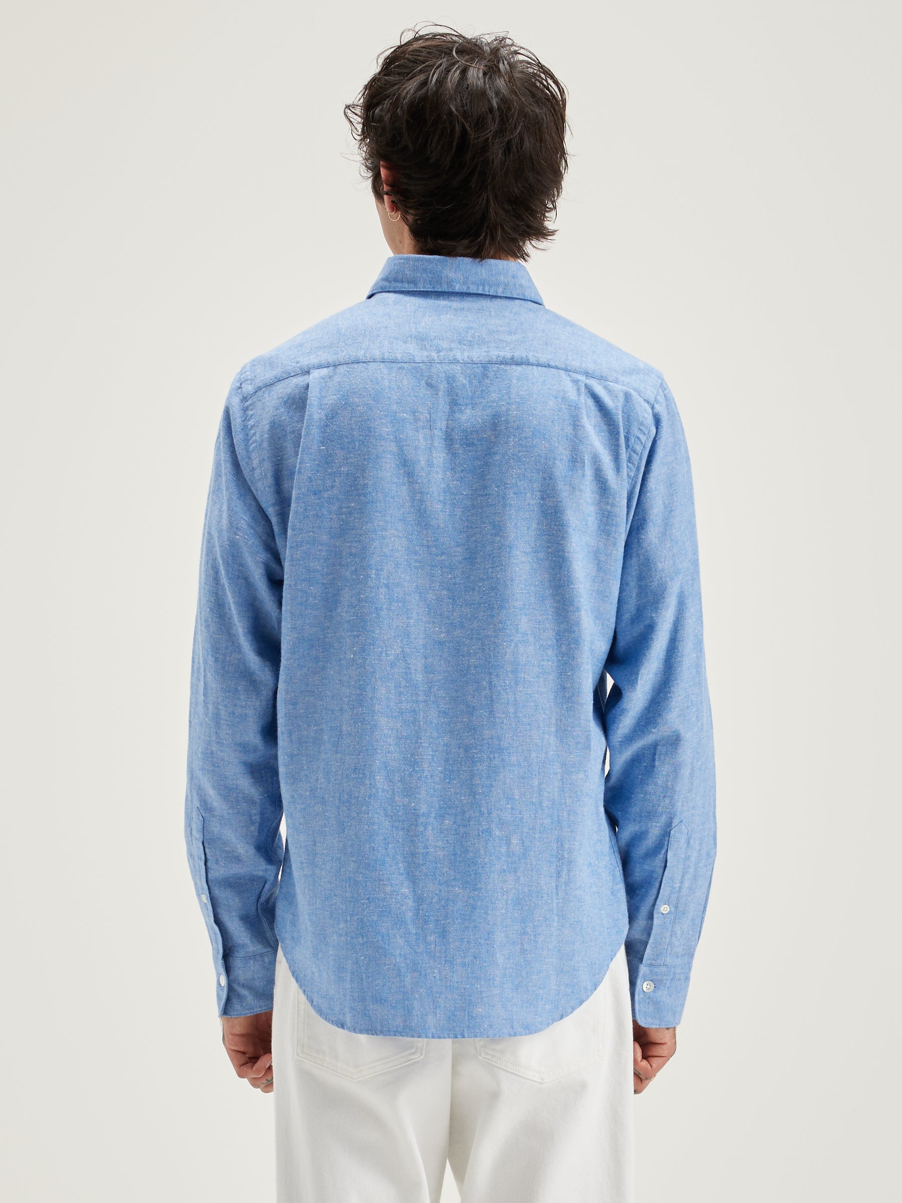 Chemise En Popeline Franklin - Blue Pour Homme | Bellerose