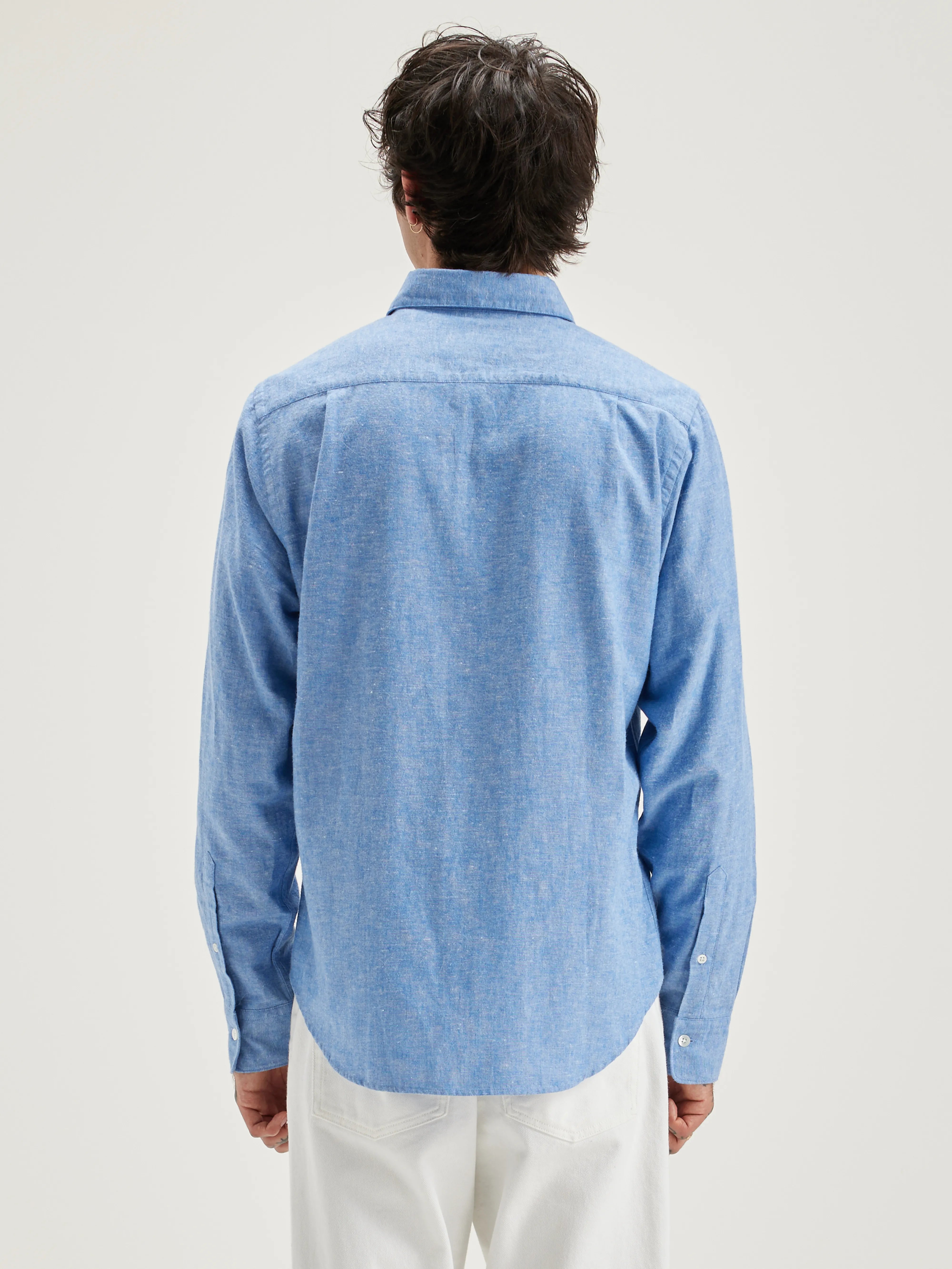 Franklin Popeline Hemd - Blue Voor Heren | Bellerose