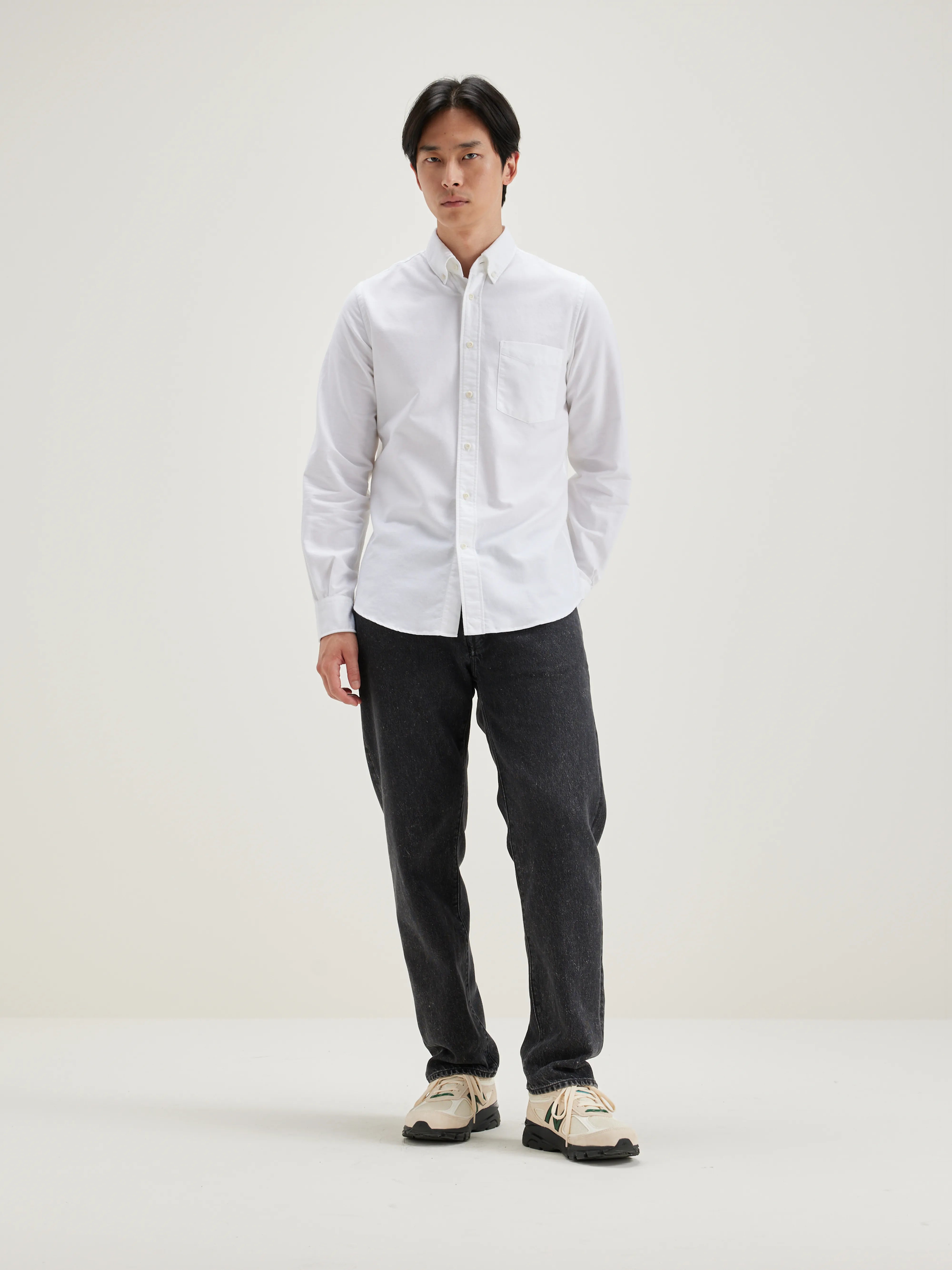 Mire Slim Hemd - White Voor Heren | Bellerose