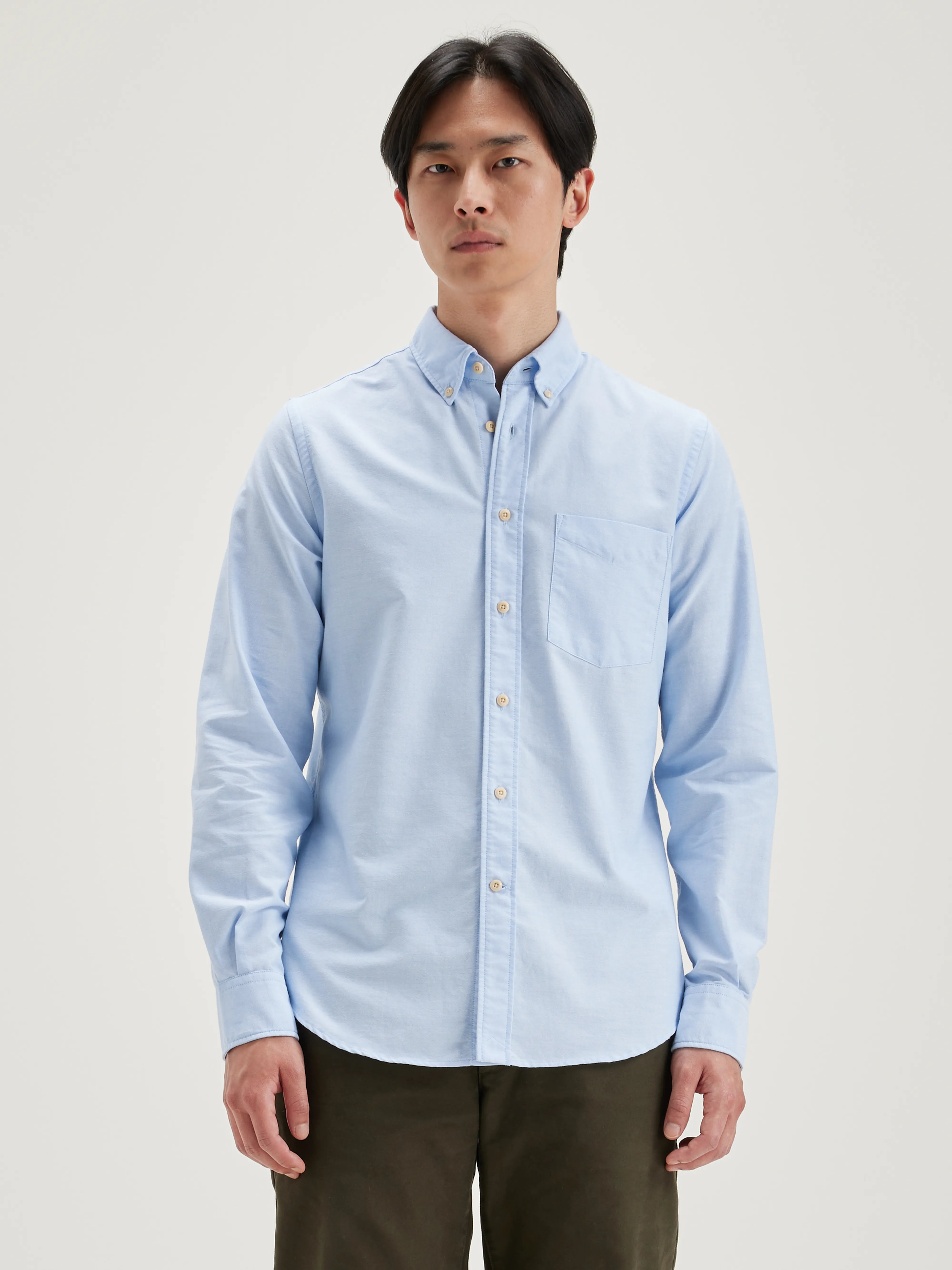 Mire Slim Hemd - Blue Voor Heren | Bellerose