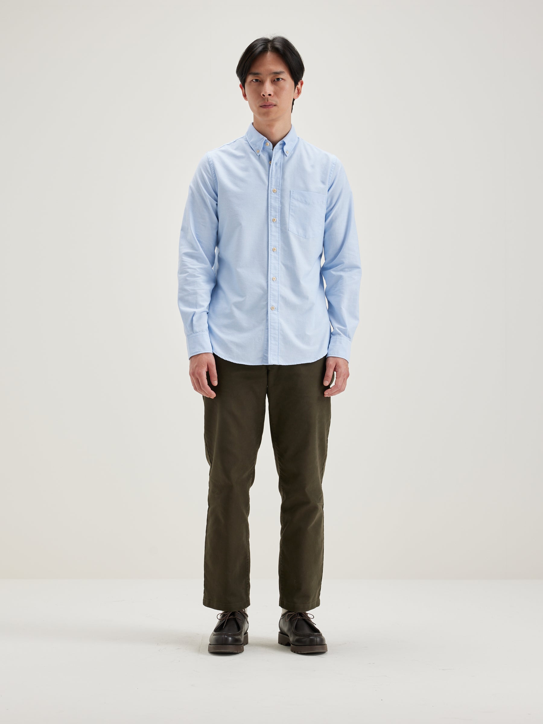 Mire Slim Hemd - Blue Voor Heren | Bellerose