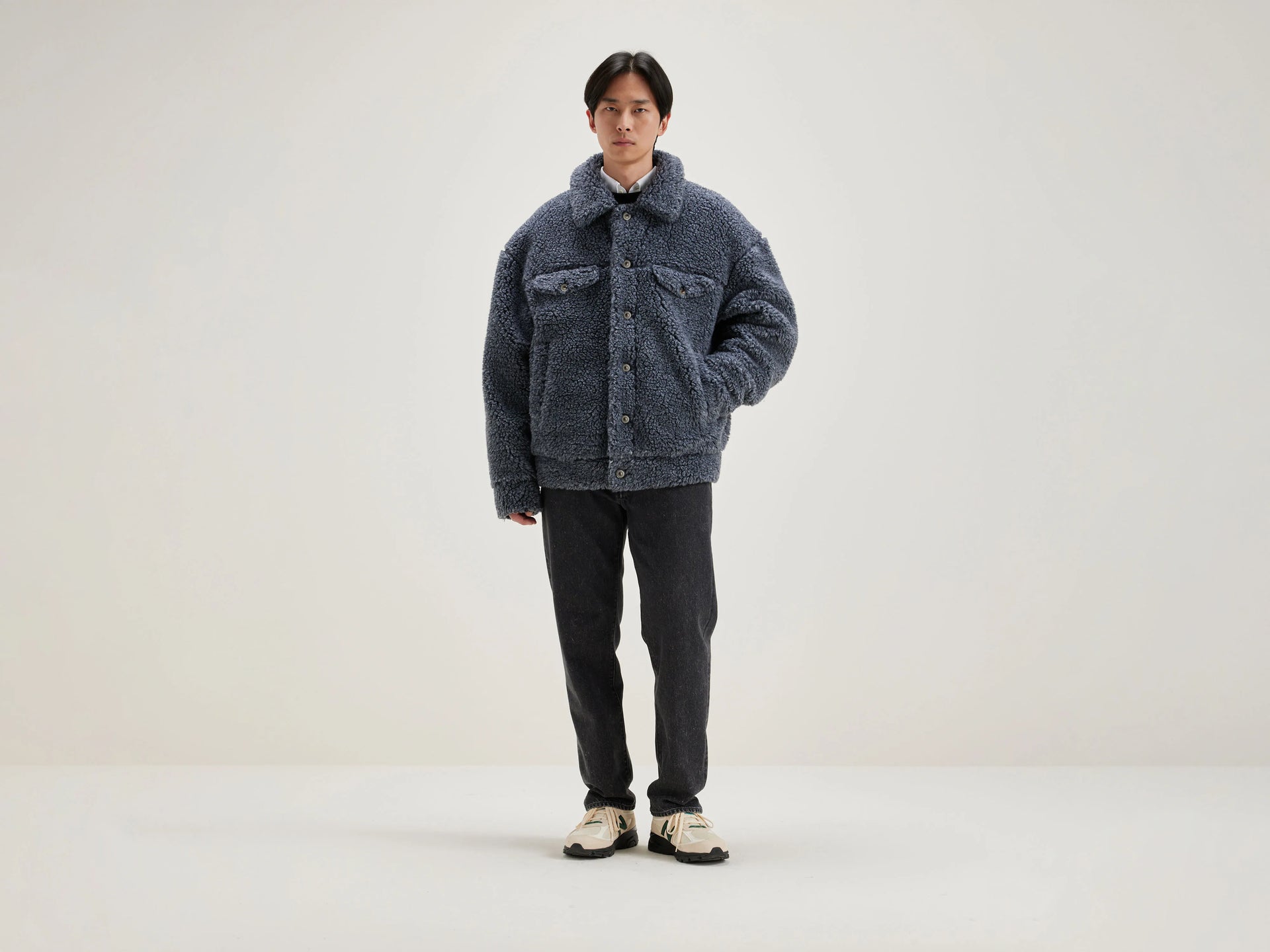 Grey denim-inspired jacket for men | Bellerose