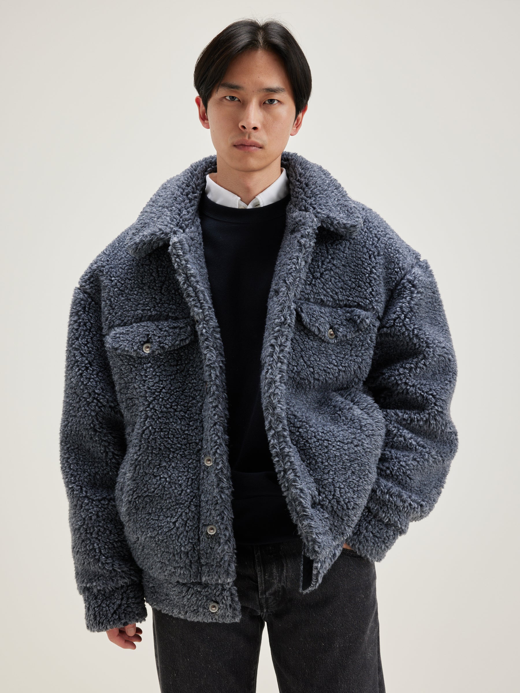 Jeddy Teddy Jacket - Anthracite For Men | Bellerose