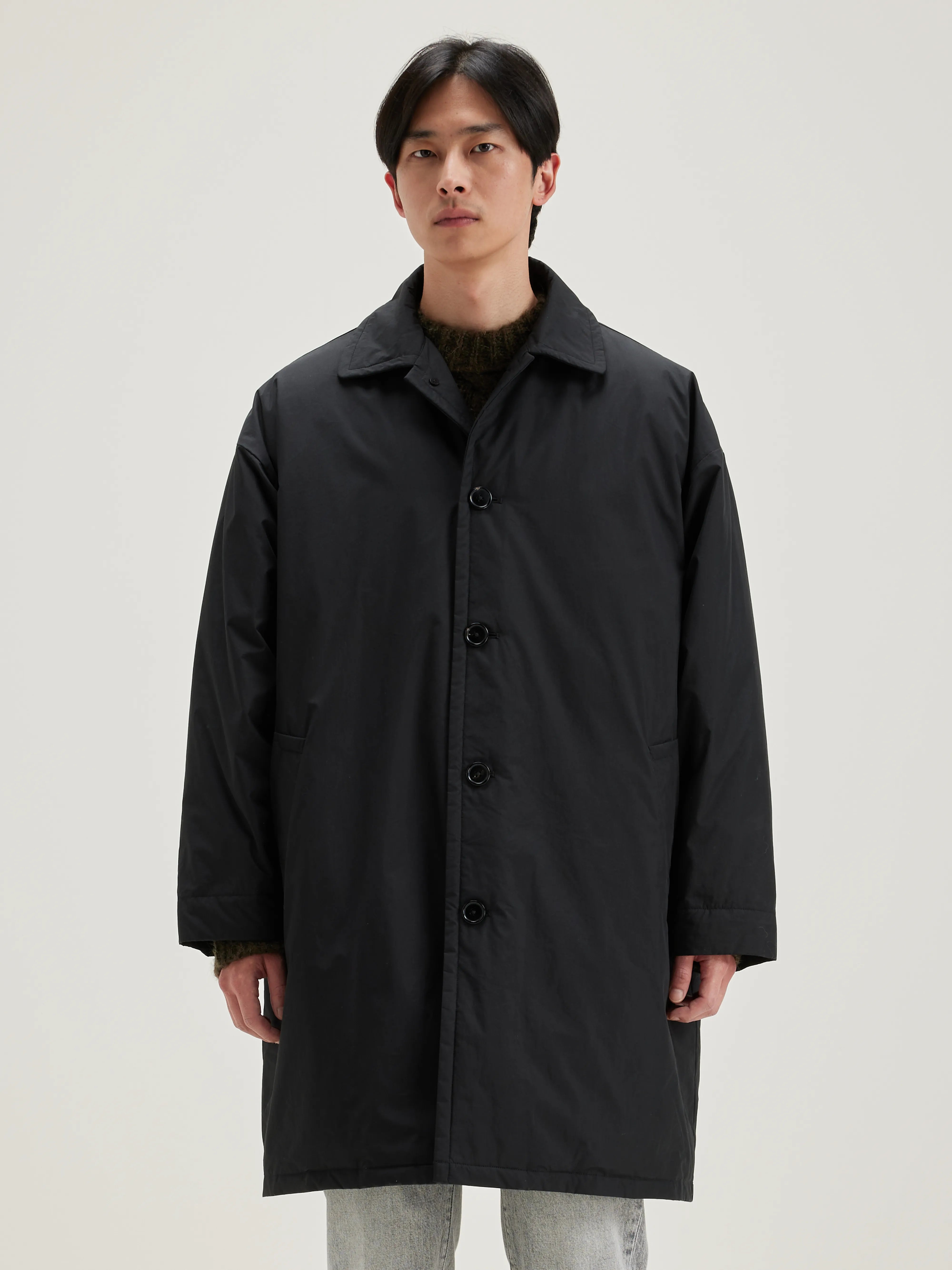 Hubby Straight Coat - Black For Men | Bellerose