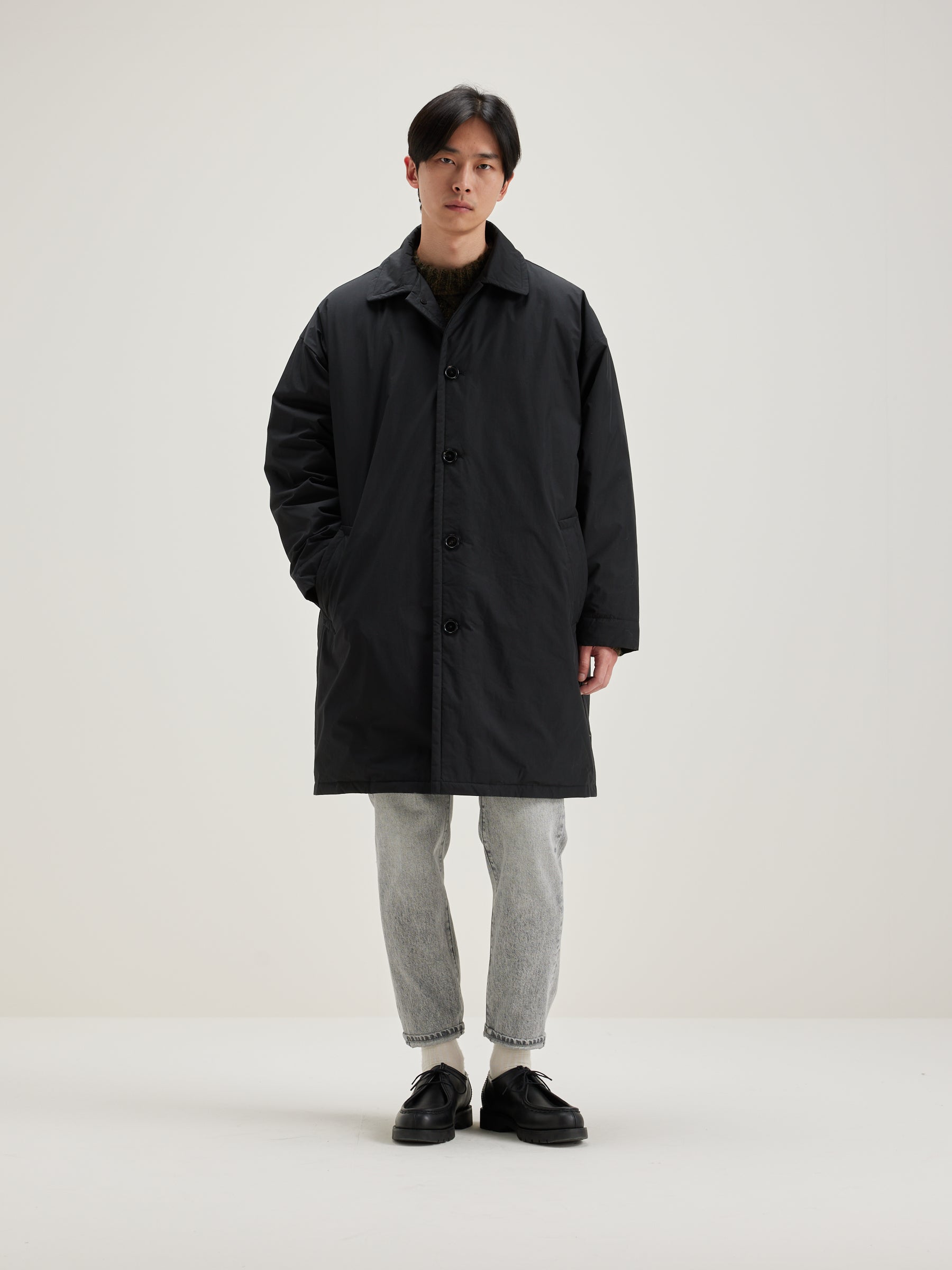 Hubby Straight Coat - Black For Men | Bellerose