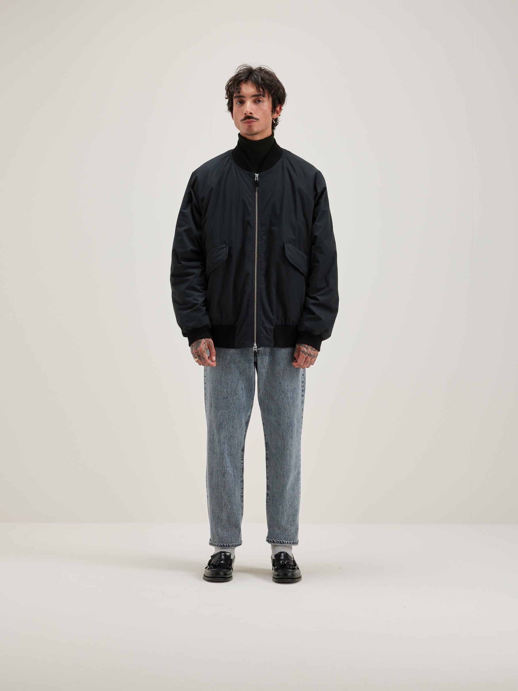 Jonesy Bomber Jacket - Black beauty For Men | Bellerose