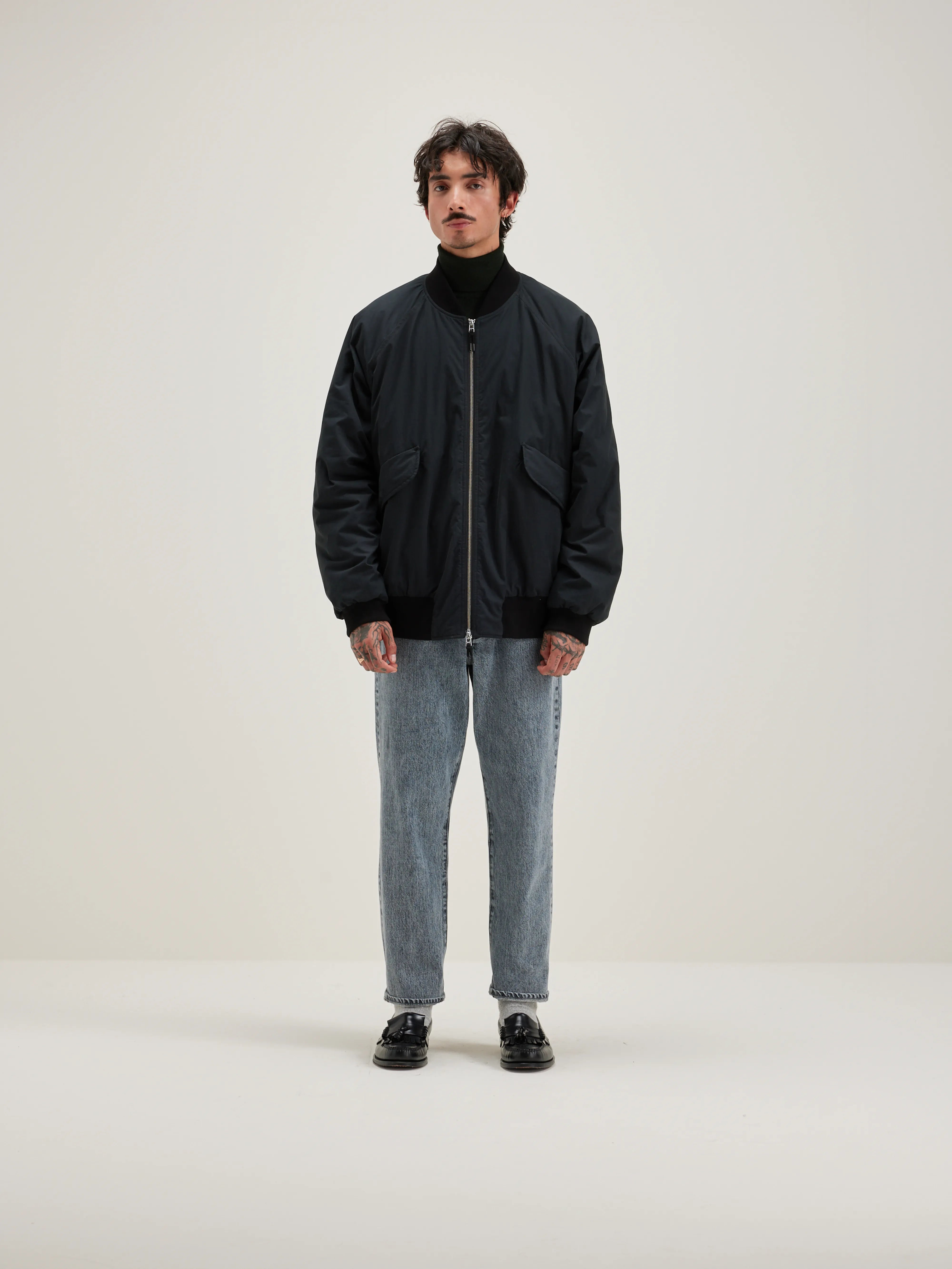 Jonesy Bomber Jacket - Black beauty For Men | Bellerose