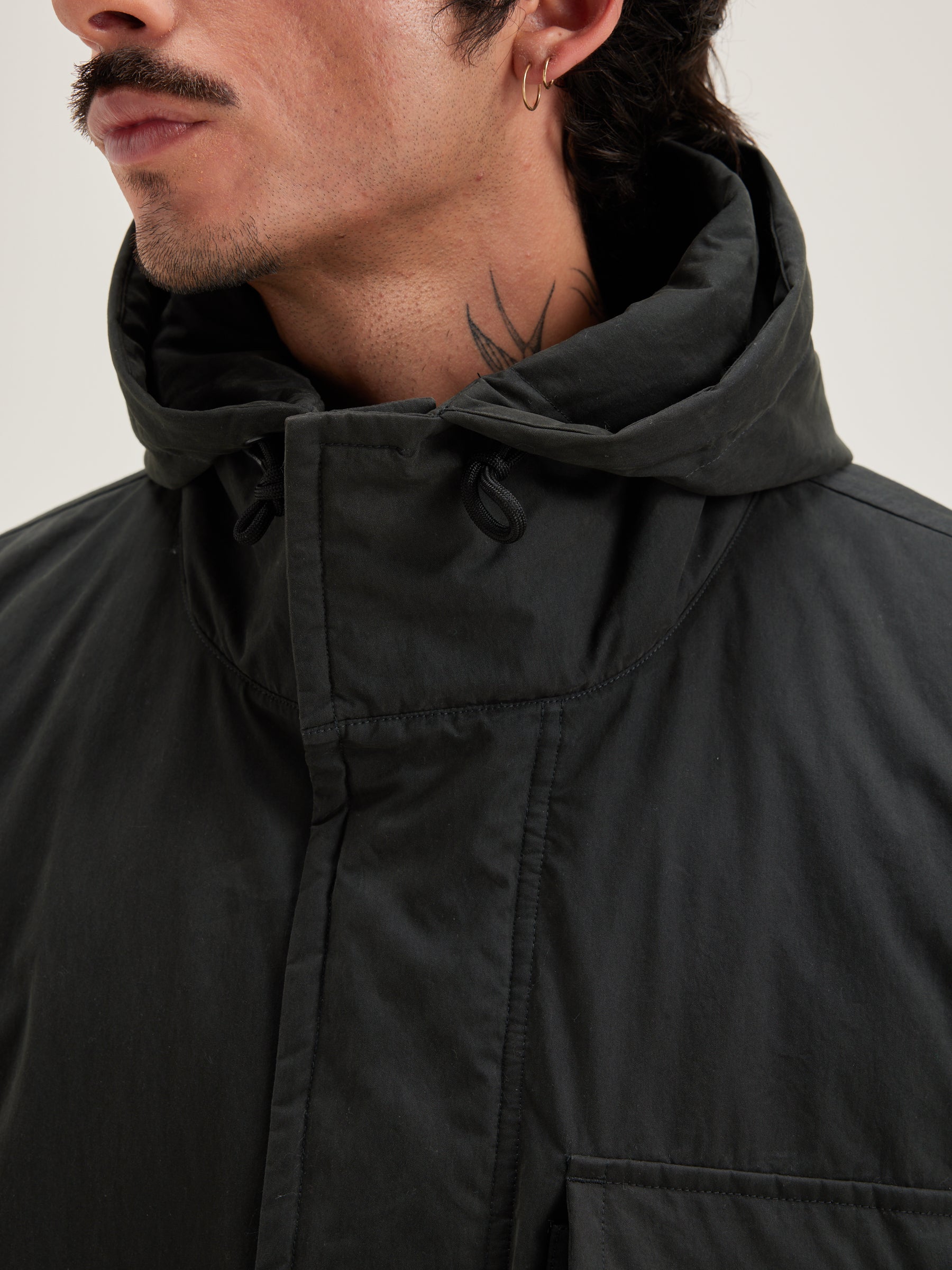 Hanso Hooded Parka - Pirate For Men | Bellerose