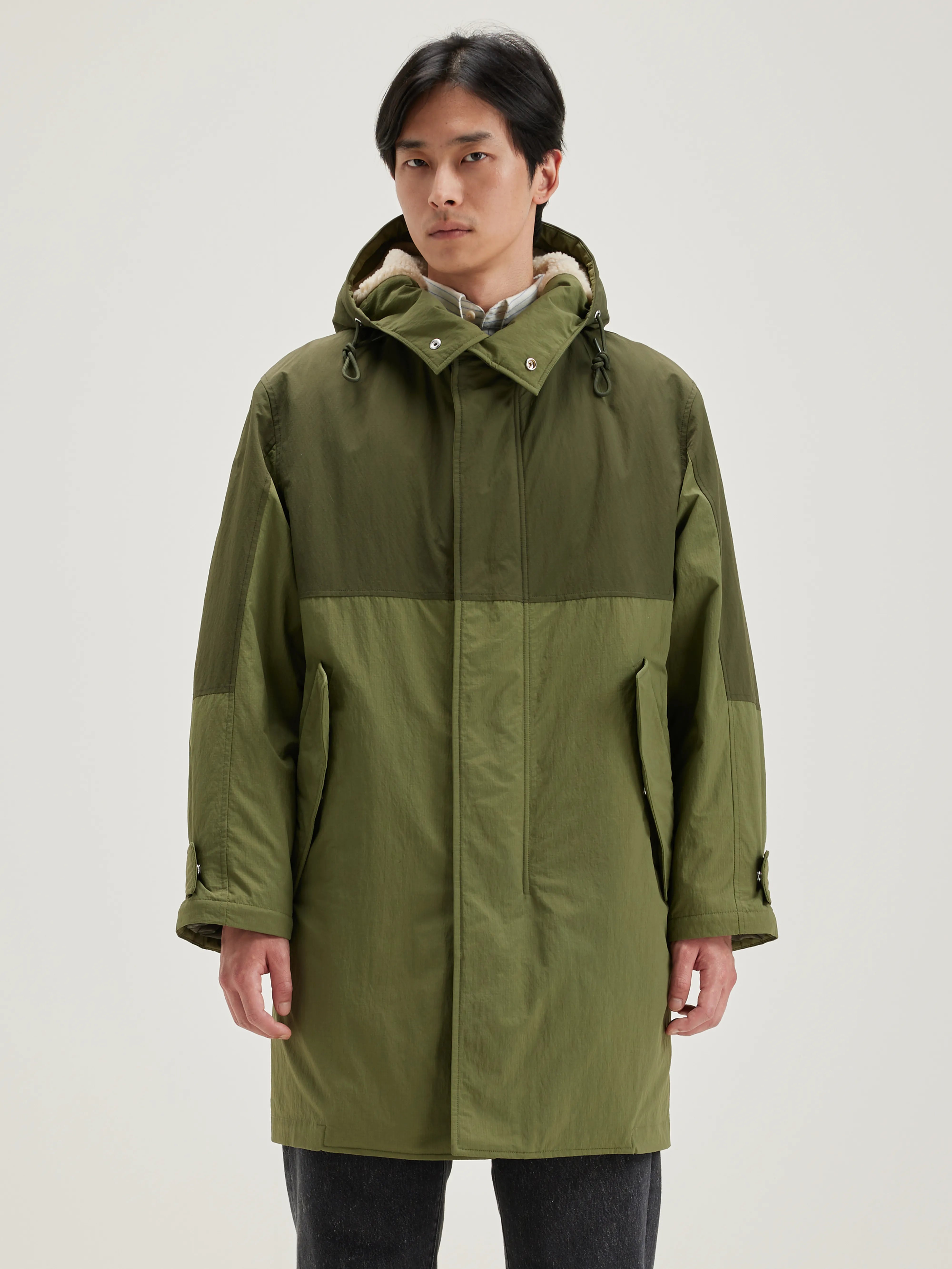 Parka À Capuche Hansom - Army Pour Homme | Bellerose