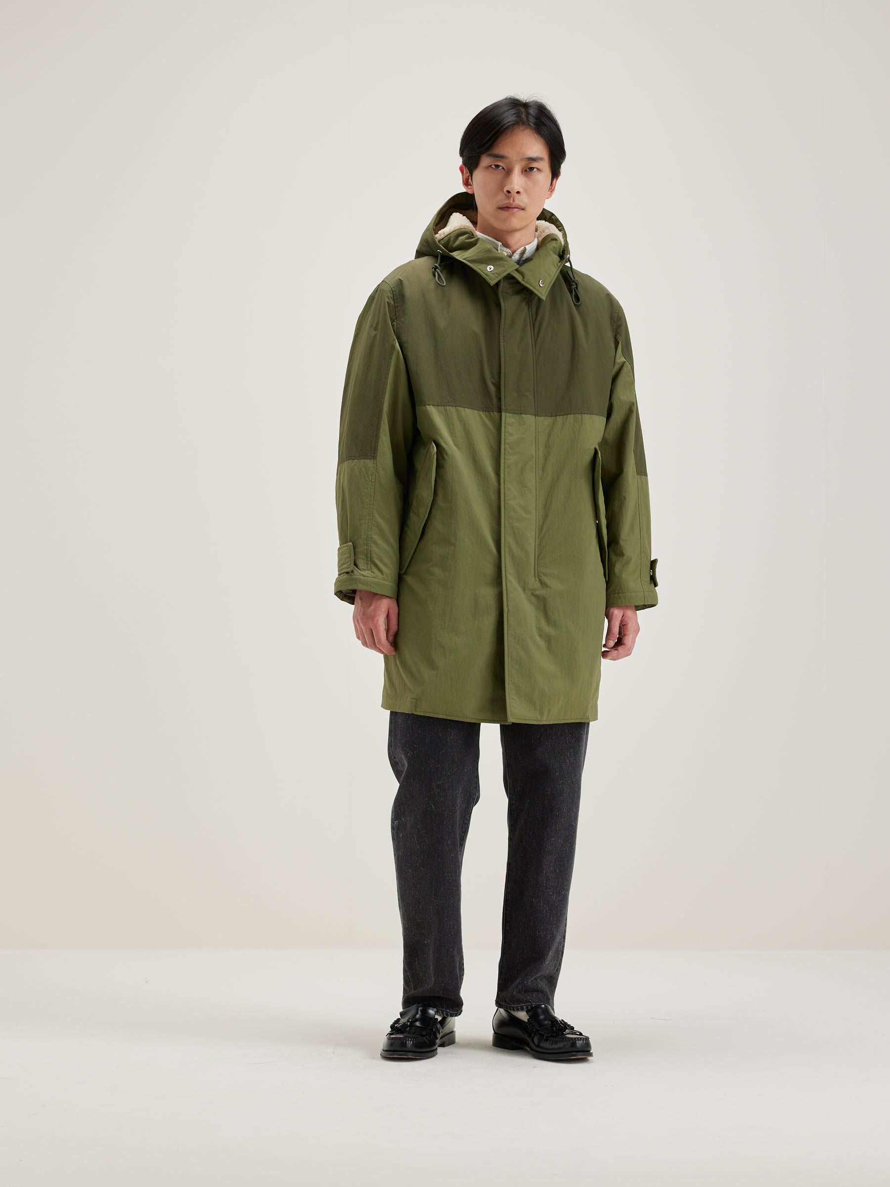 Hansom parka met capuchon (242 / M / ARMY)