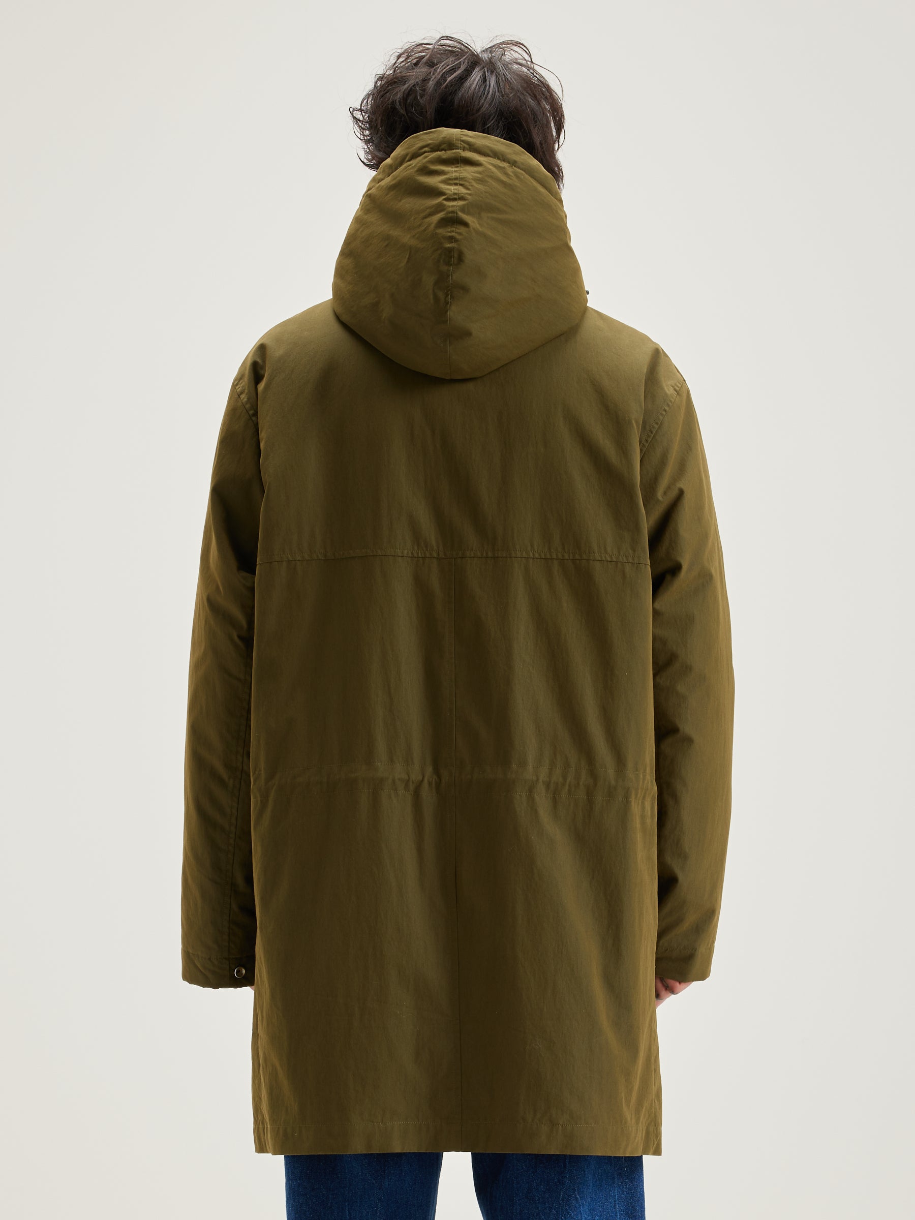 Hansom parka met capuchon (242 / M / OLIVE)