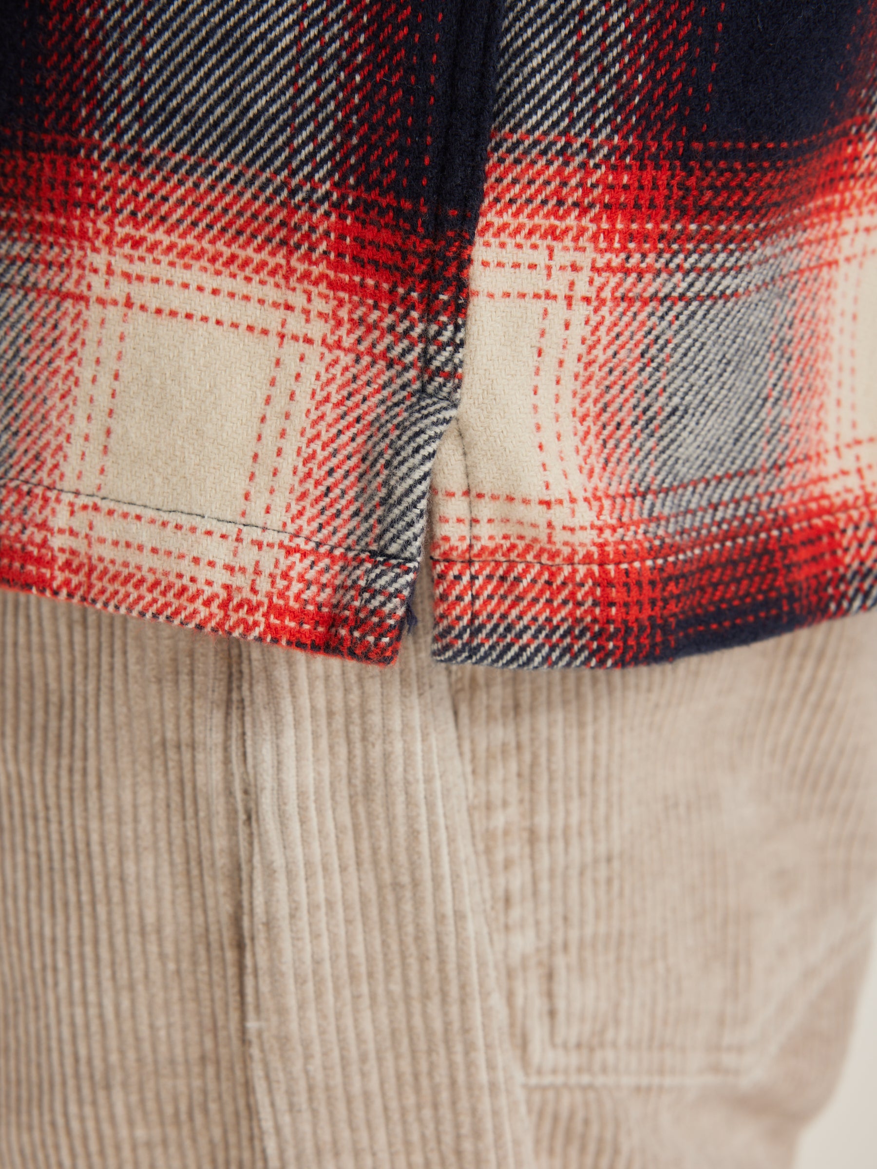 Goney Checked Overshirt - Blueberry / Hot sauce For Men | Bellerose