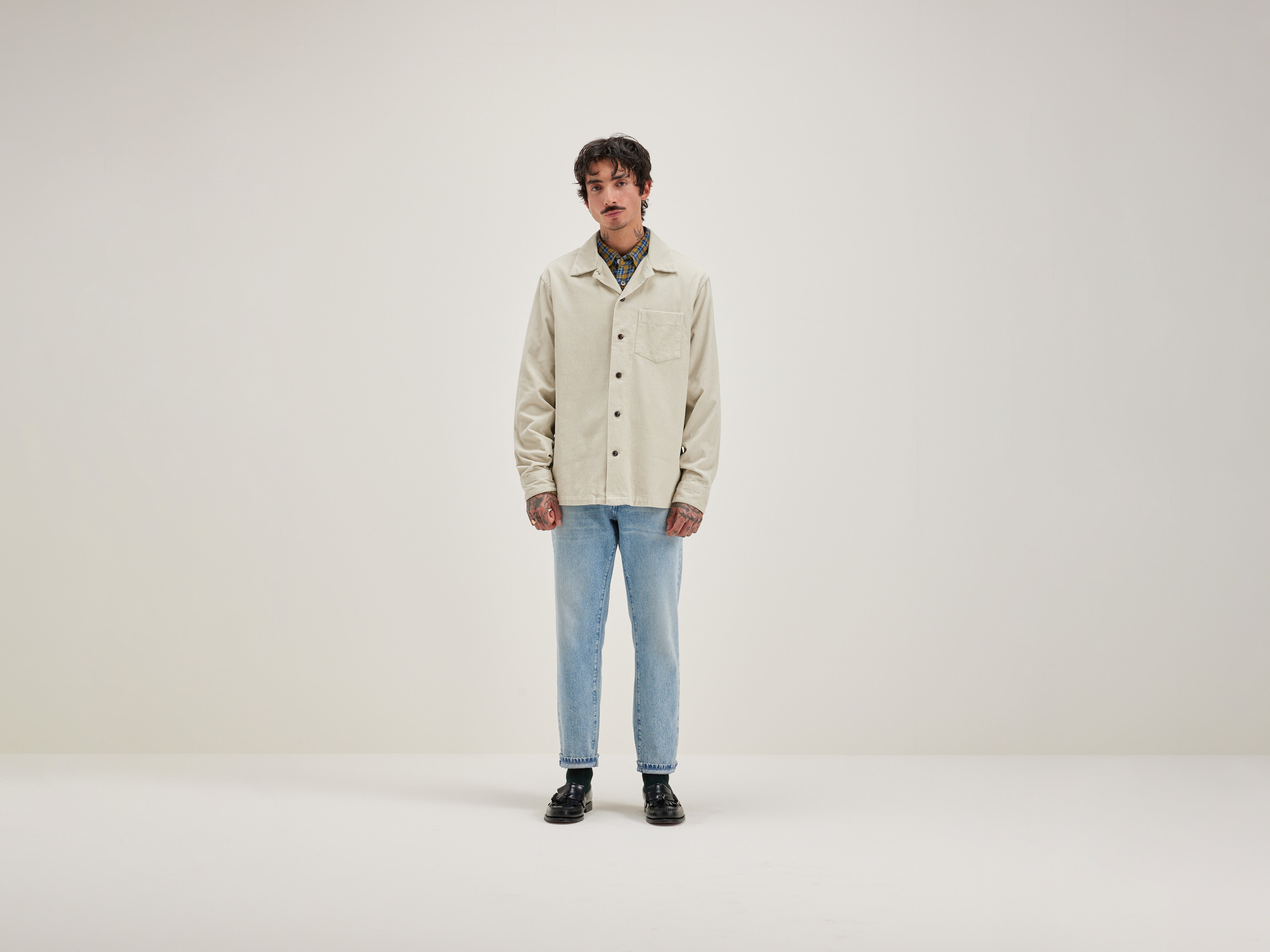 Goney corduroy overshirt (242 / M / CRAIE)