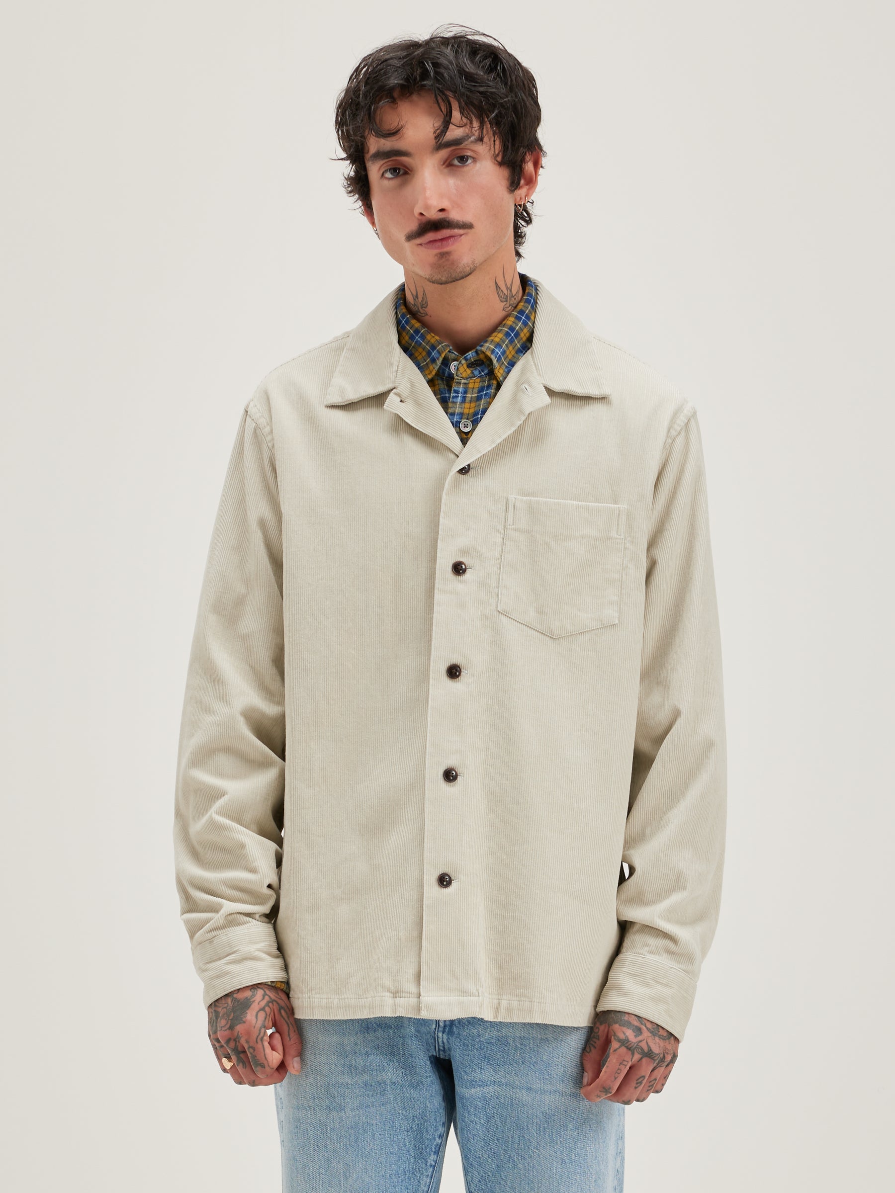 Goney corduroy overshirt (242 / M / CRAIE)