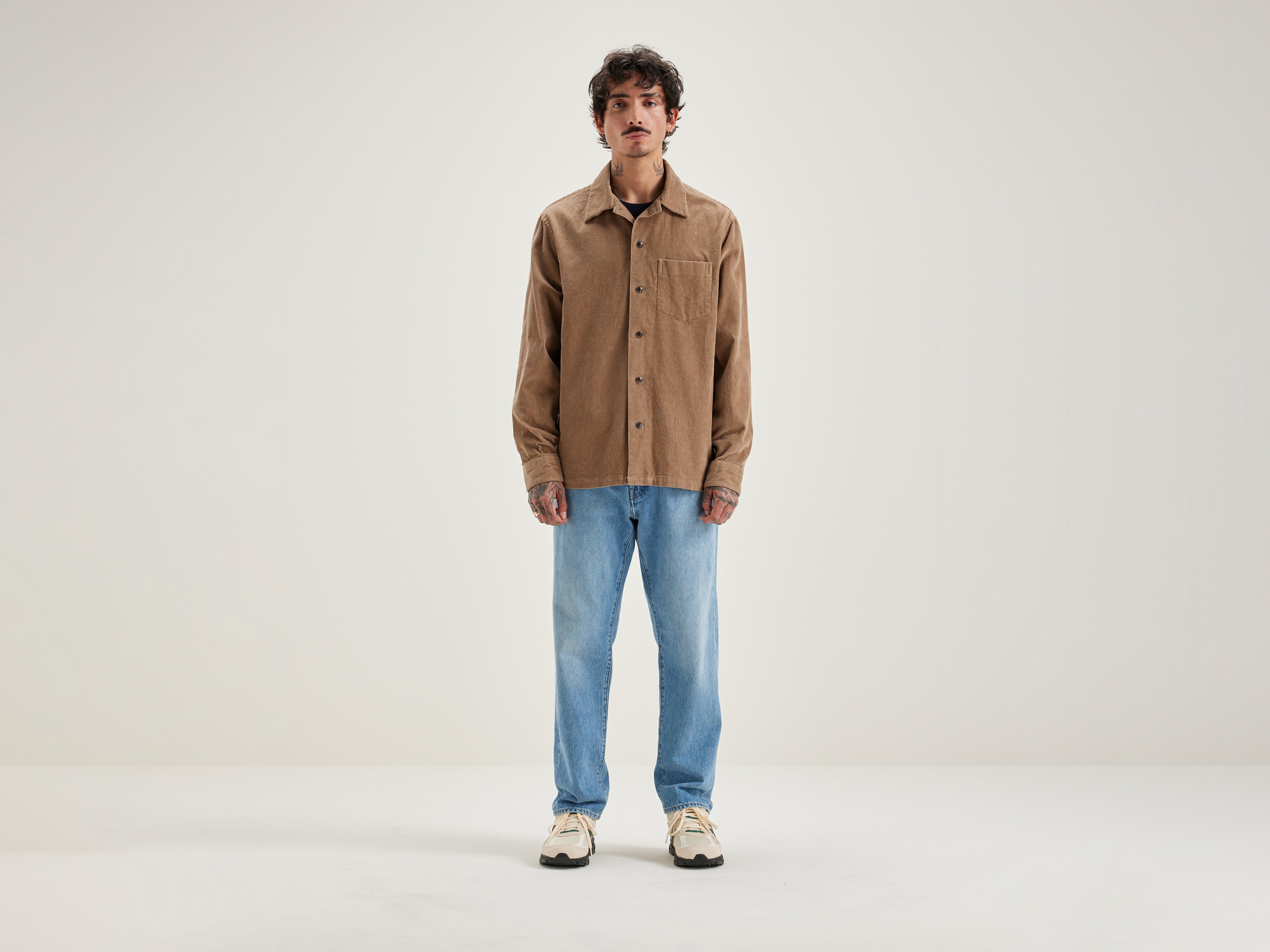 Goney corduroy overshirt (242 / M / WOLF)