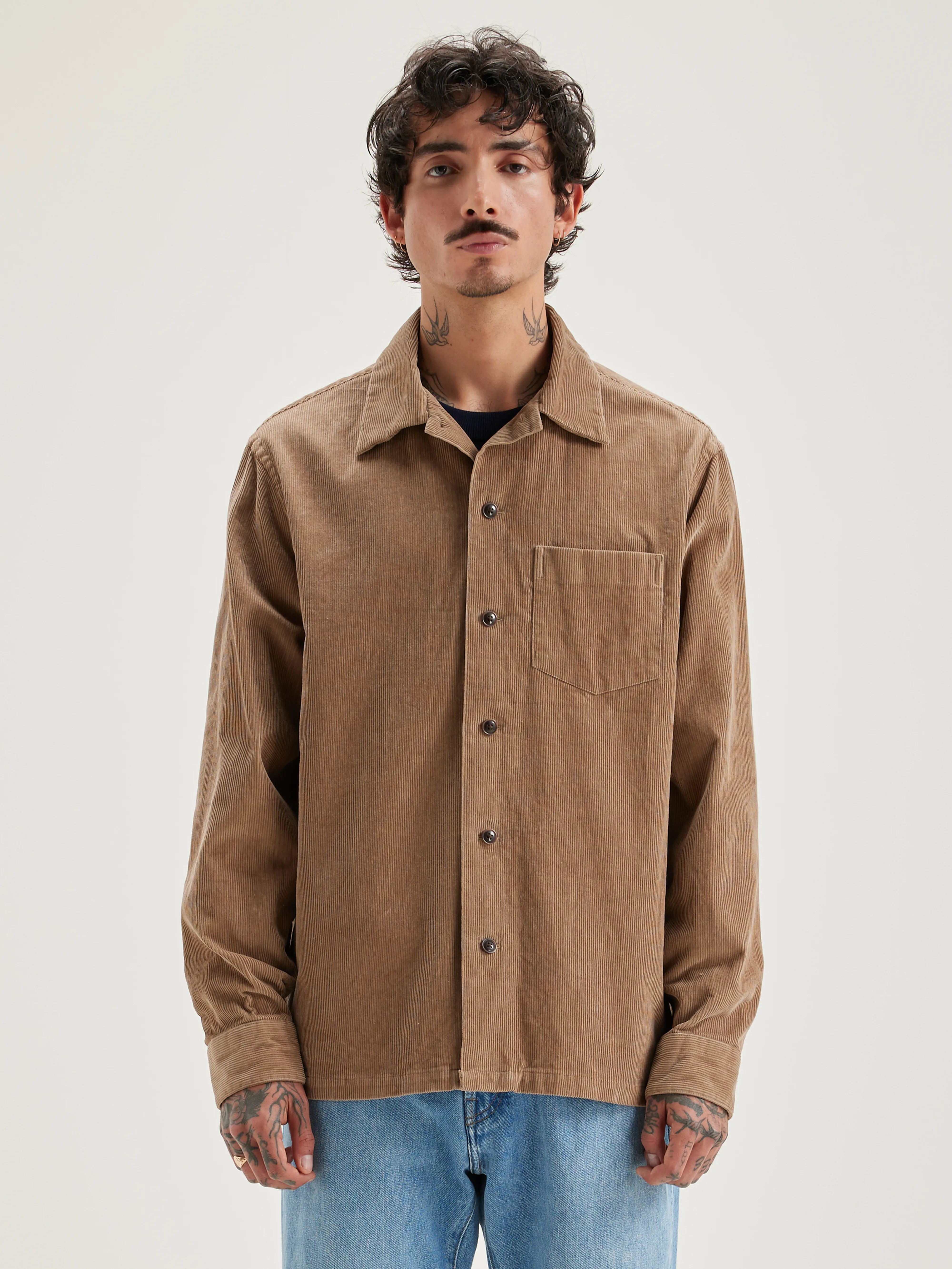 Goney corduroy overshirt (242 / M / WOLF)