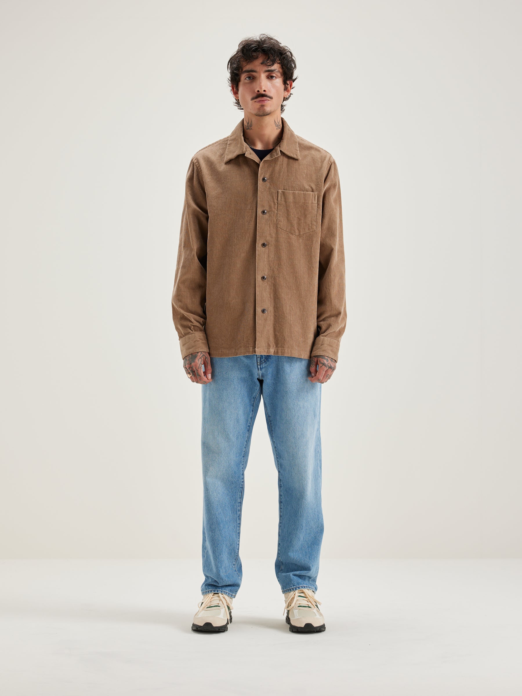 Goney Corduroy Overshirt - Wolf For Men | Bellerose