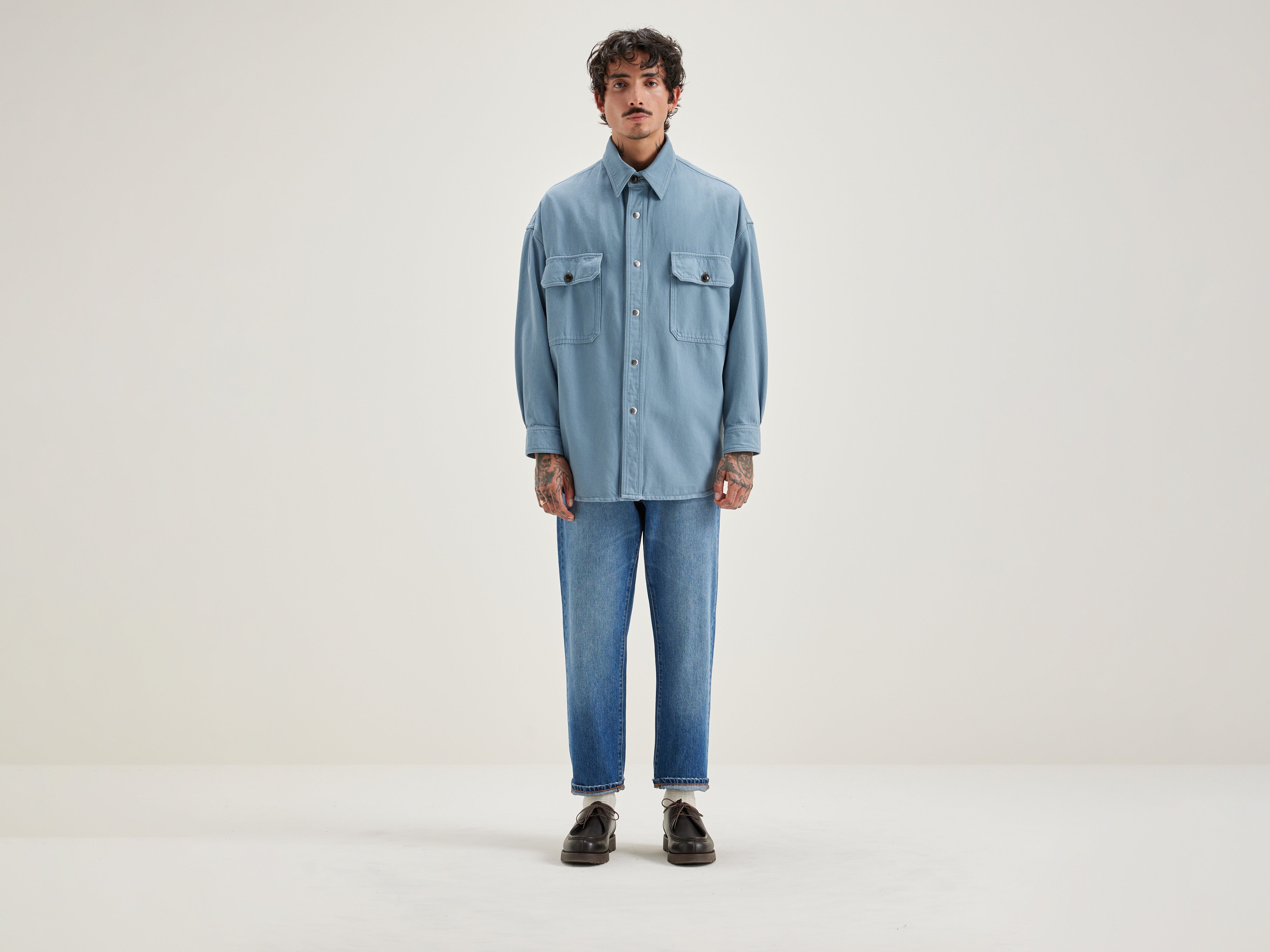 Grown denim overshirt (242 / M / CHAMBRAY)