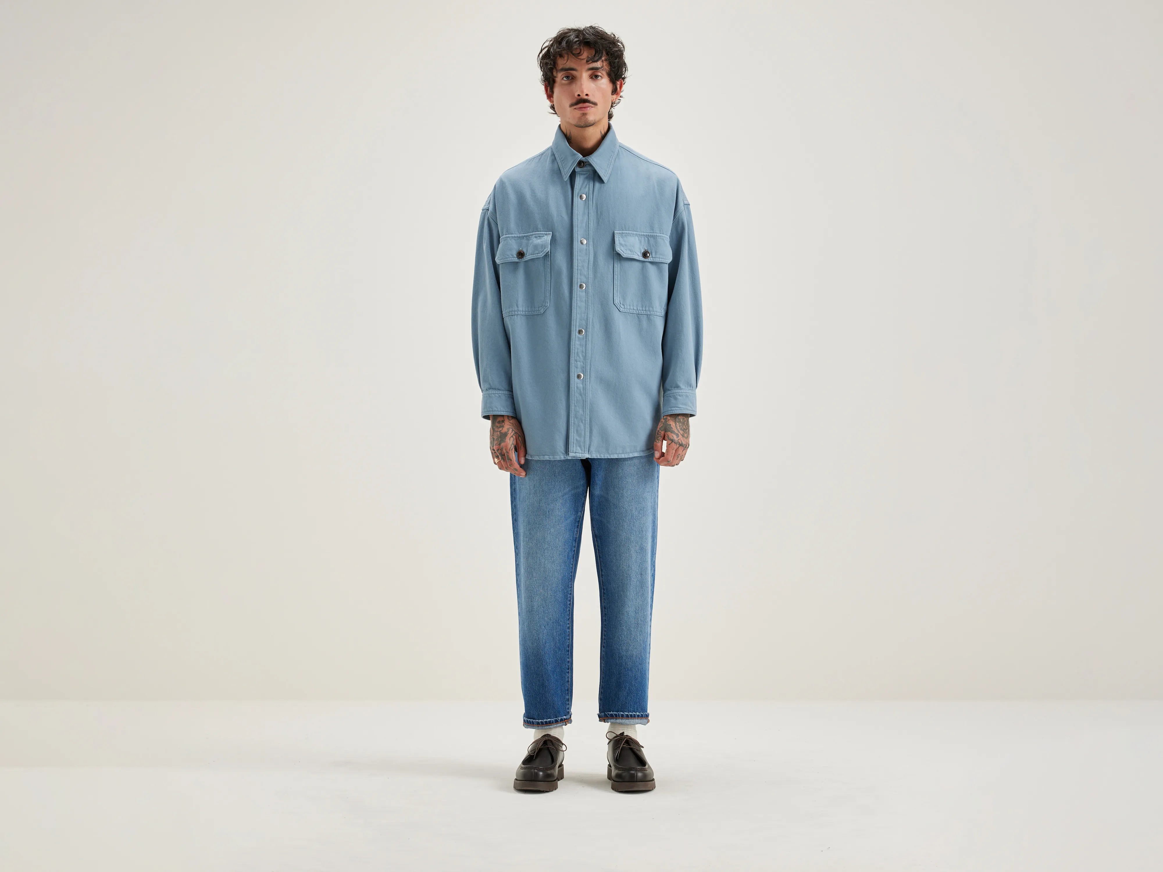 Grown denim overhemd (242 / M / CHAMBRAY)