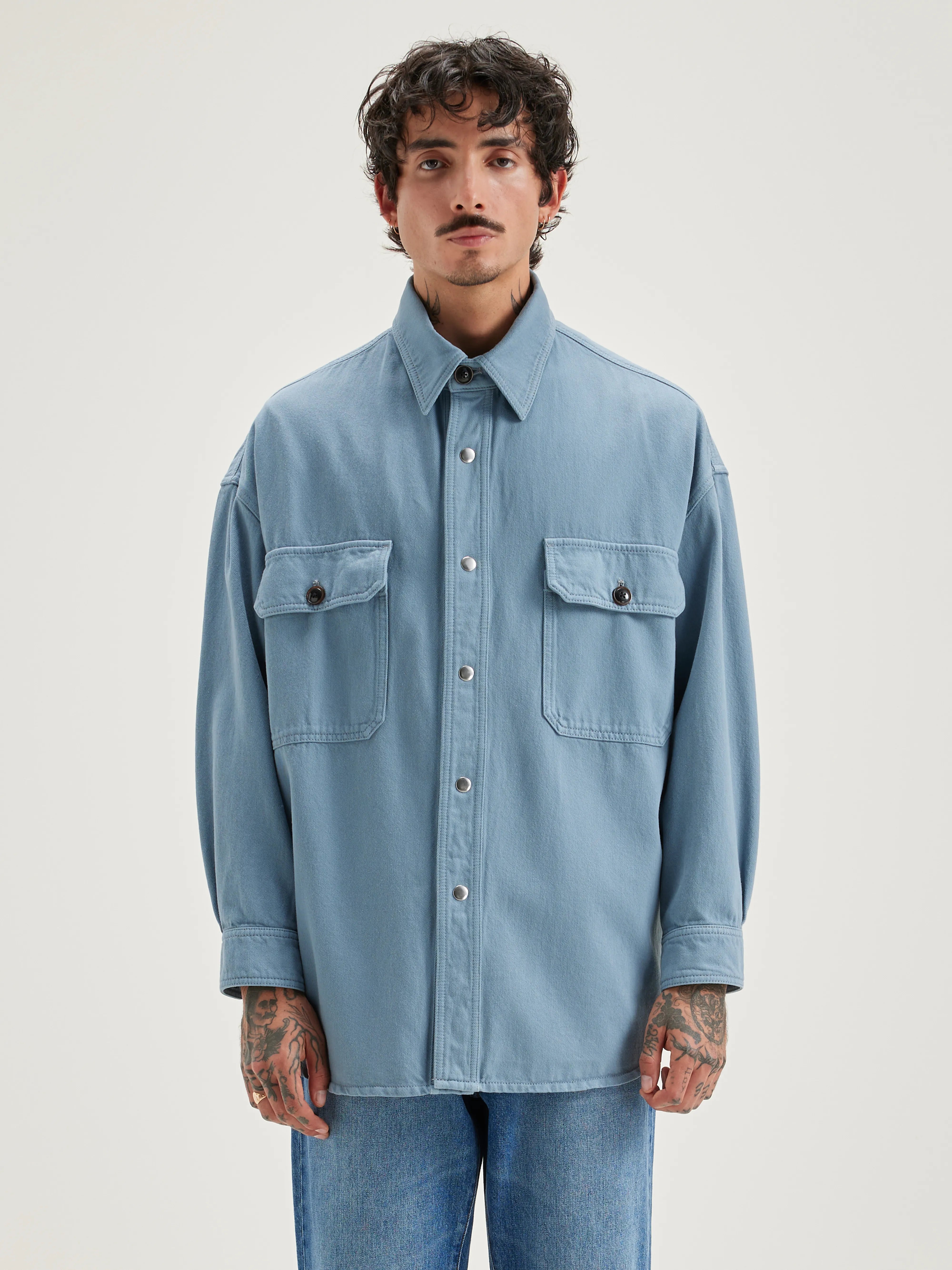 Grown denim overhemd (242 / M / CHAMBRAY)