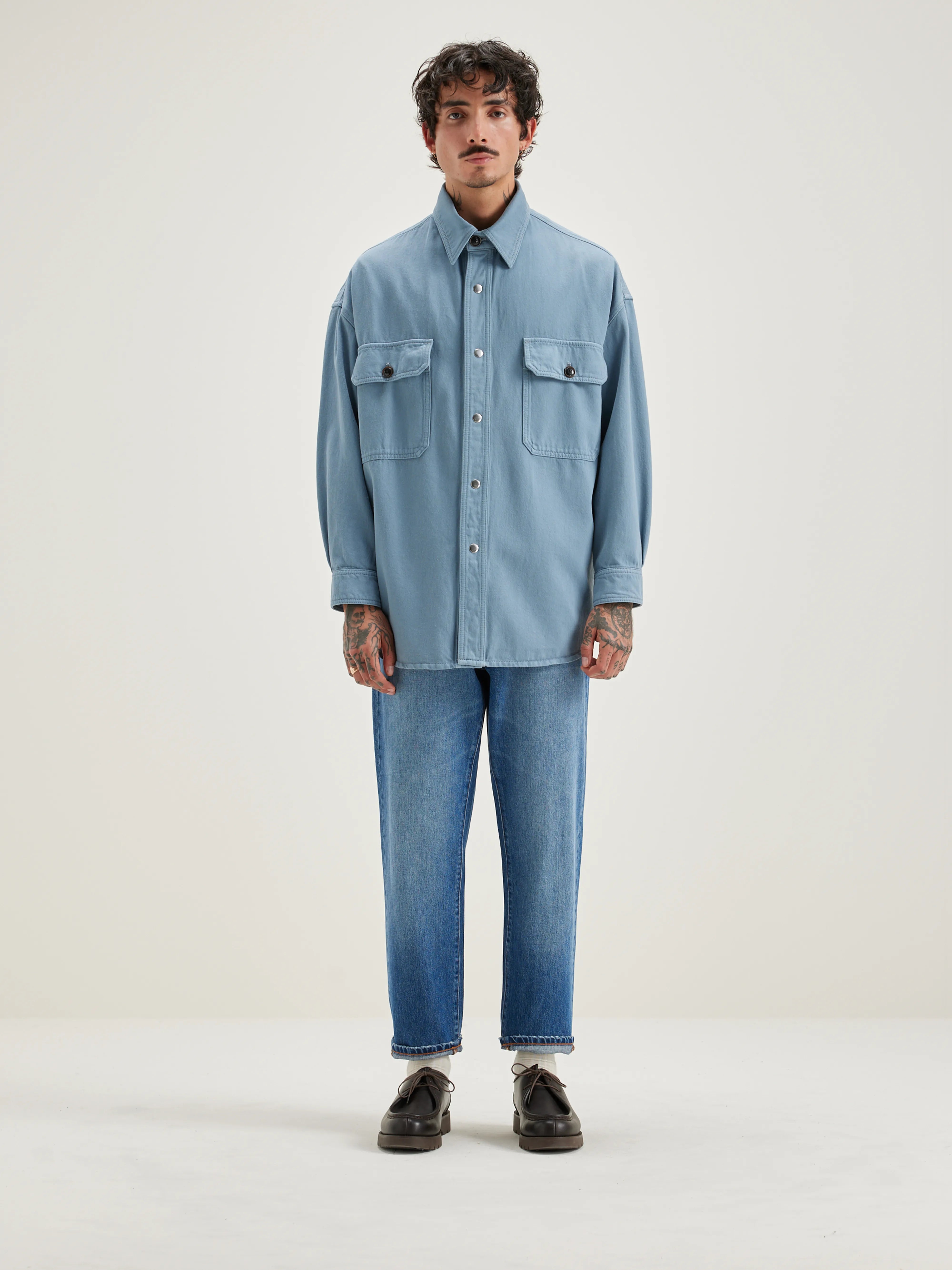 Grown denim overhemd (242 / M / CHAMBRAY)