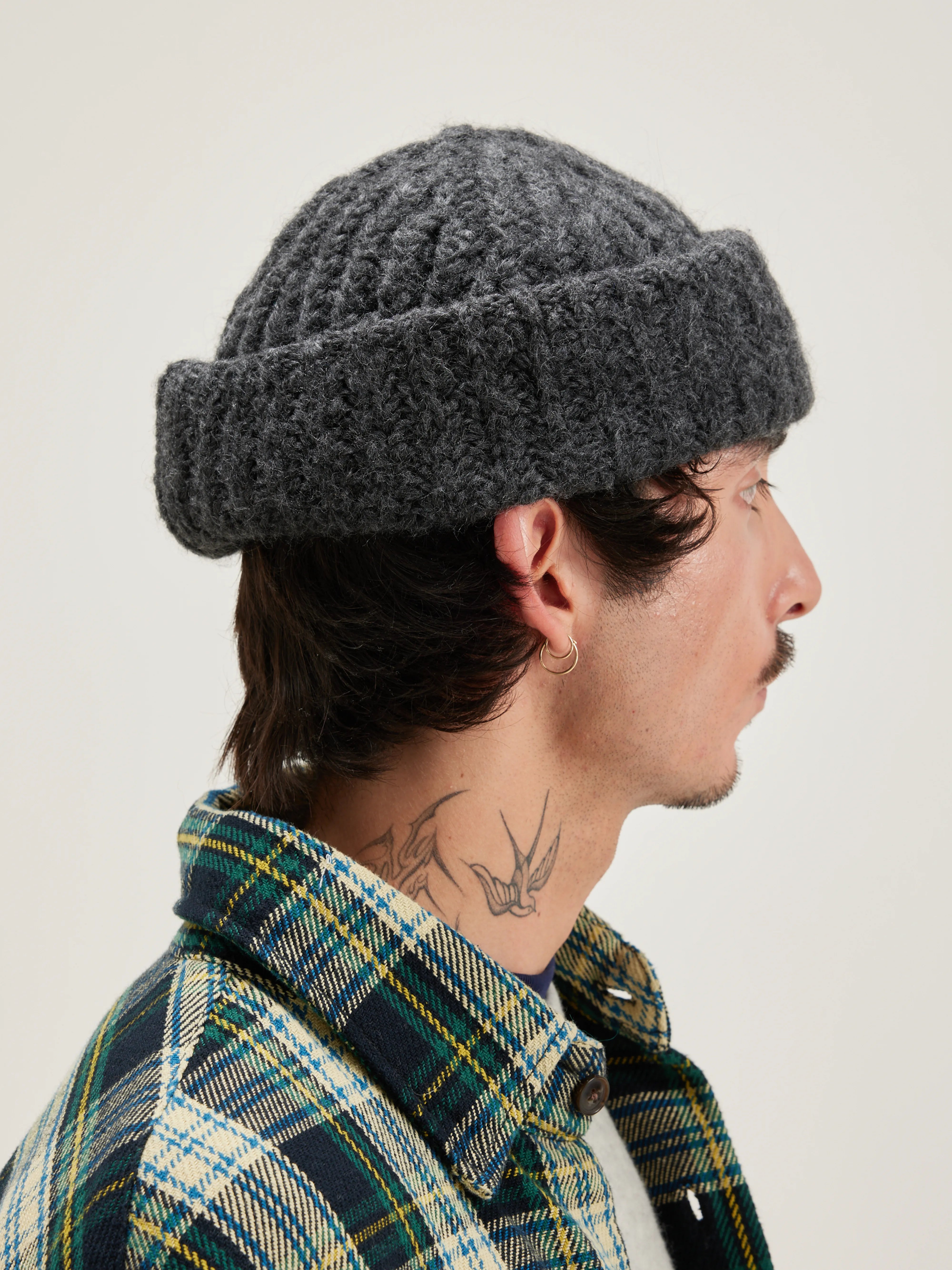 Liote Knitted Hat - Mid grey For Men | Bellerose