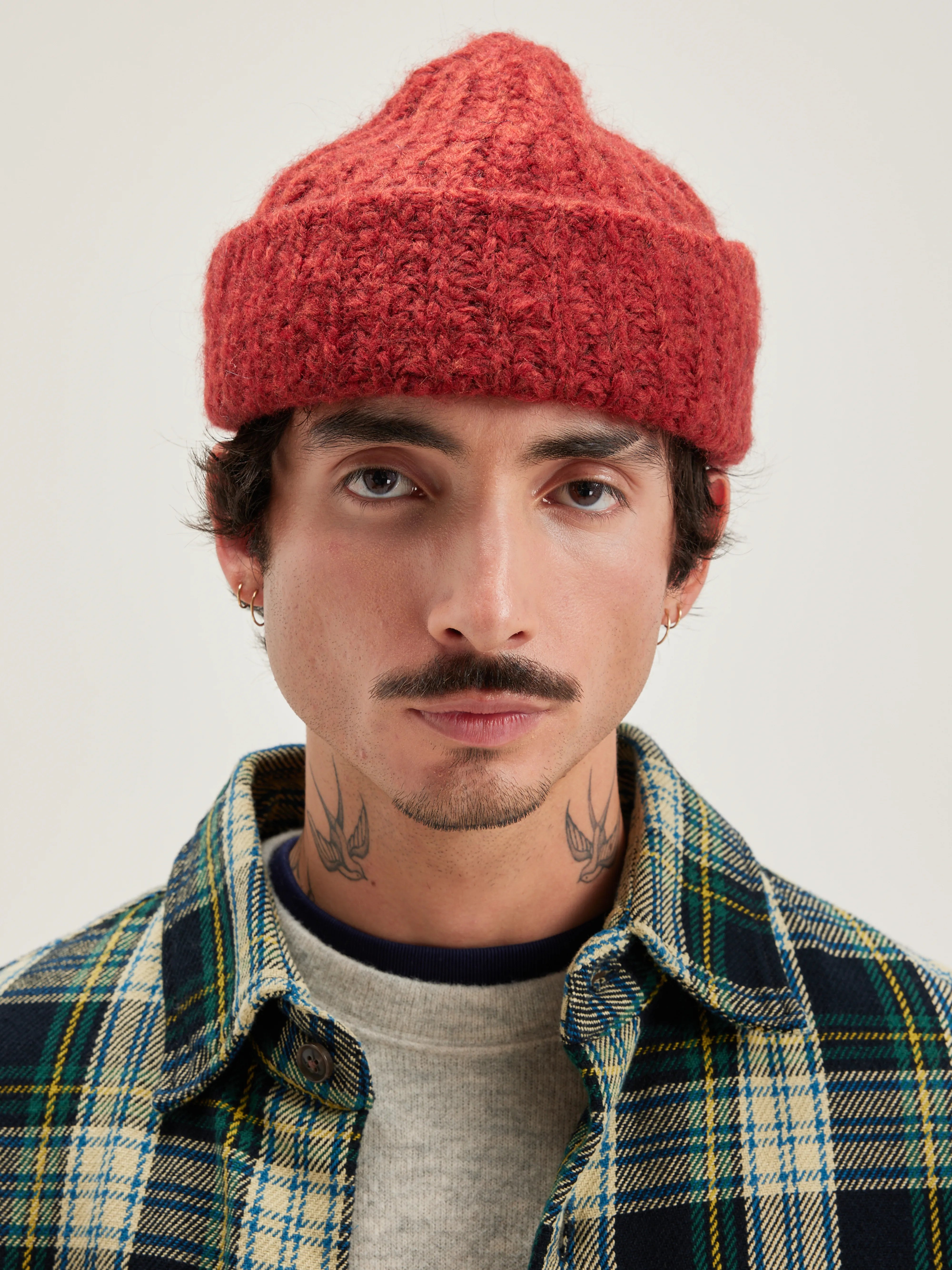 Liote Knitted Hat - Mahogany For Men | Bellerose