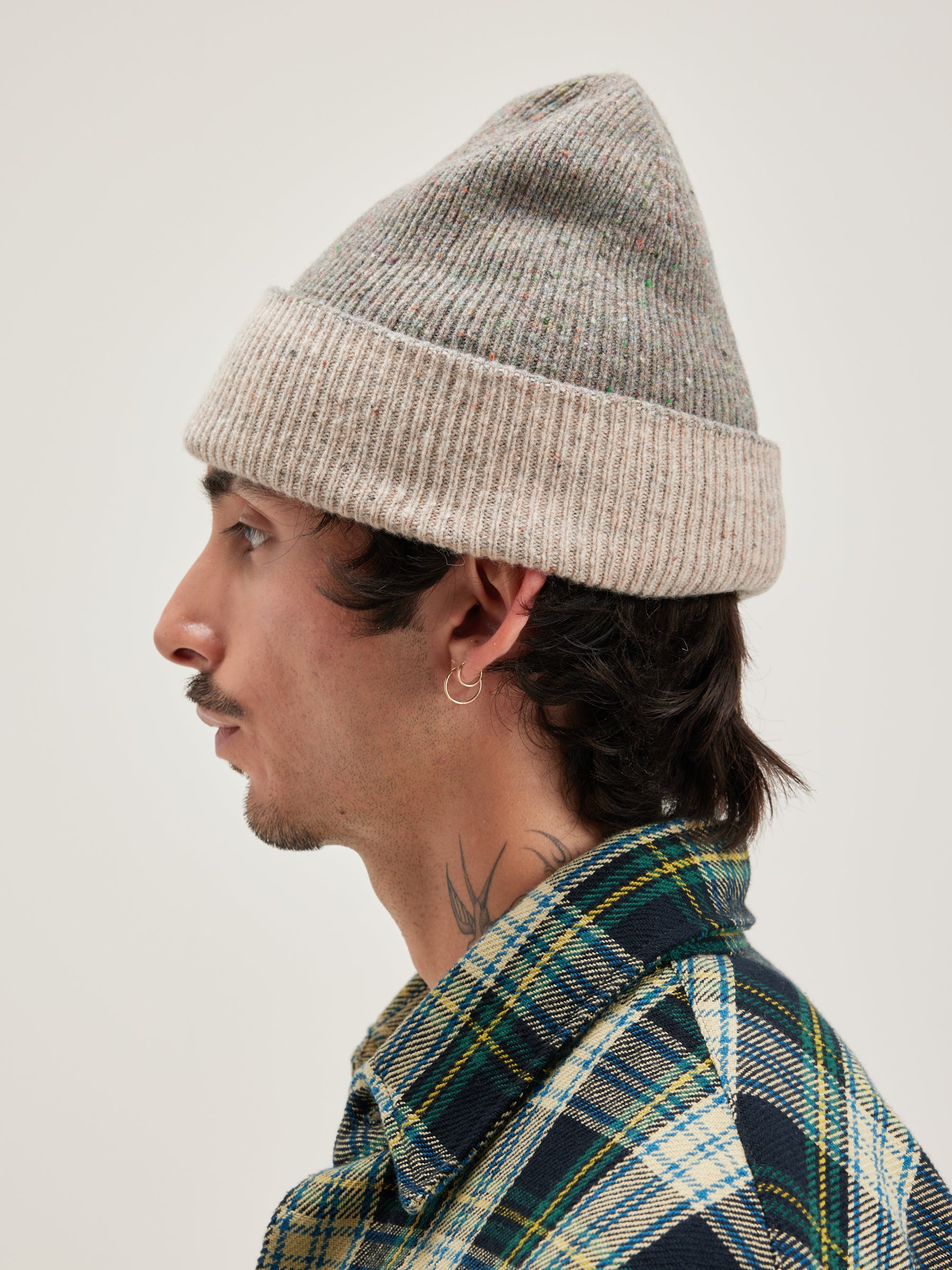 Gatta Ribbed Beanie - Dust For Men | Bellerose