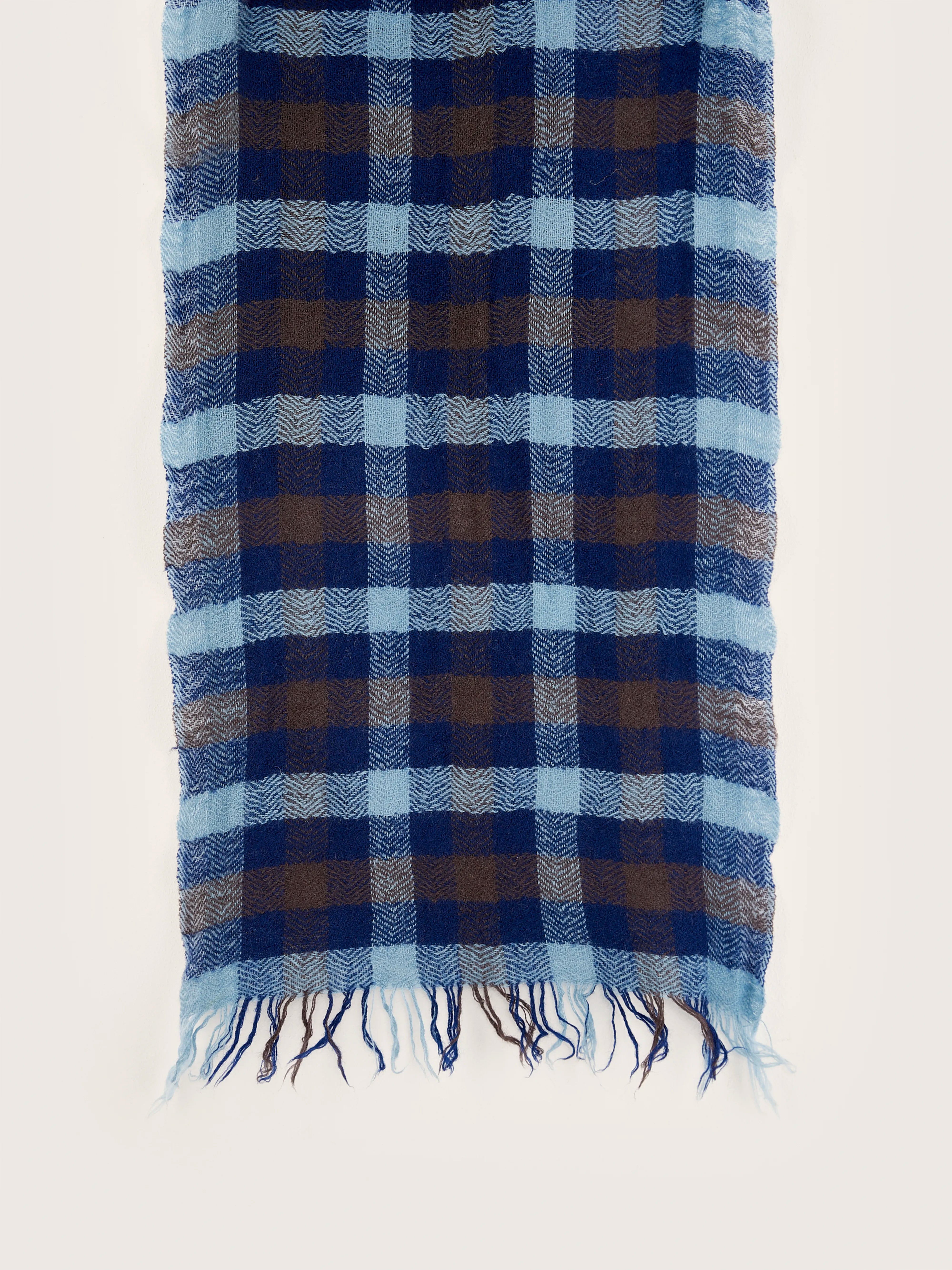 Sidy Checked Scarf - Deep grey / Worker For Men | Bellerose