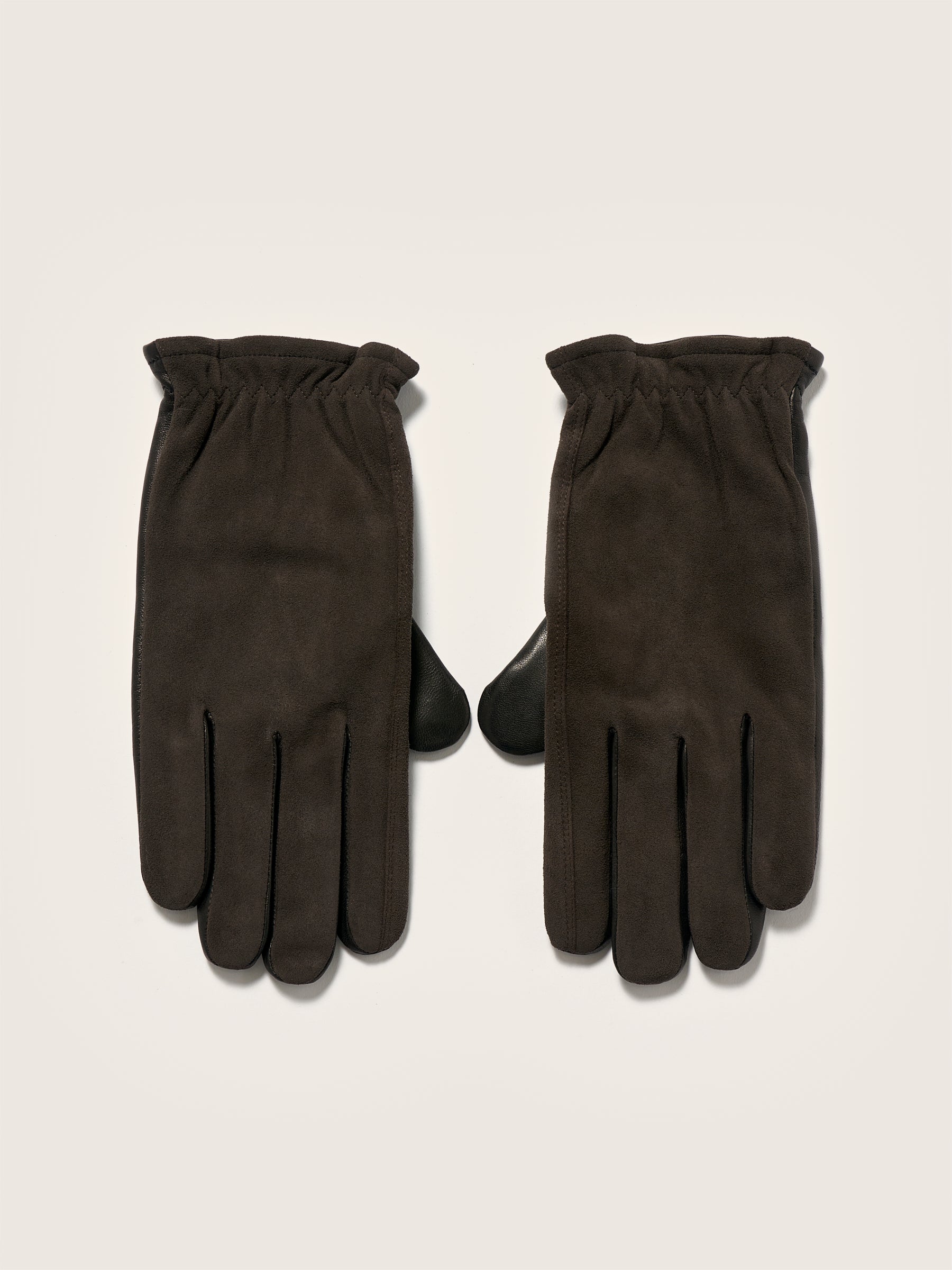 Gloo Suede Leather Gloves - Deep grey For Men | Bellerose