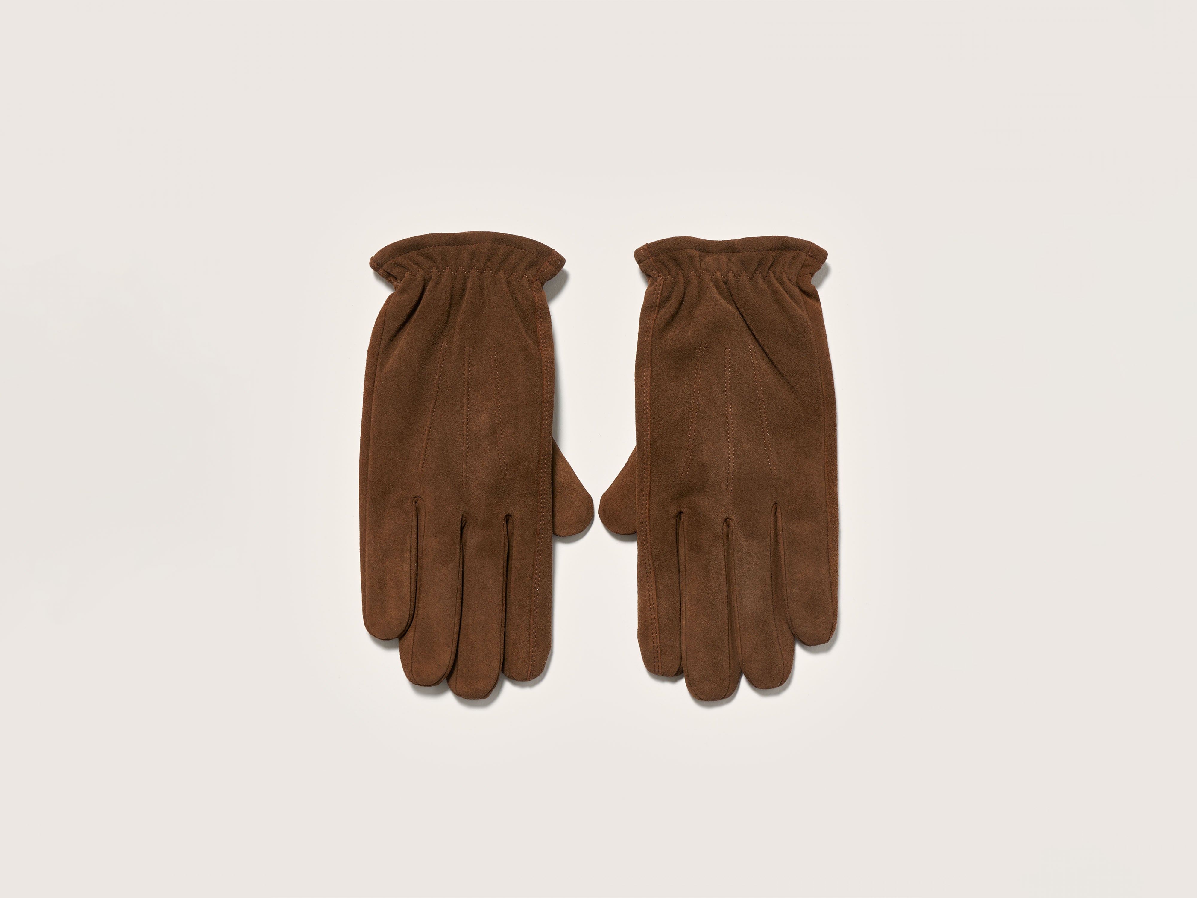 Glose suede leather gloves (242 / M / MAHOGANY)