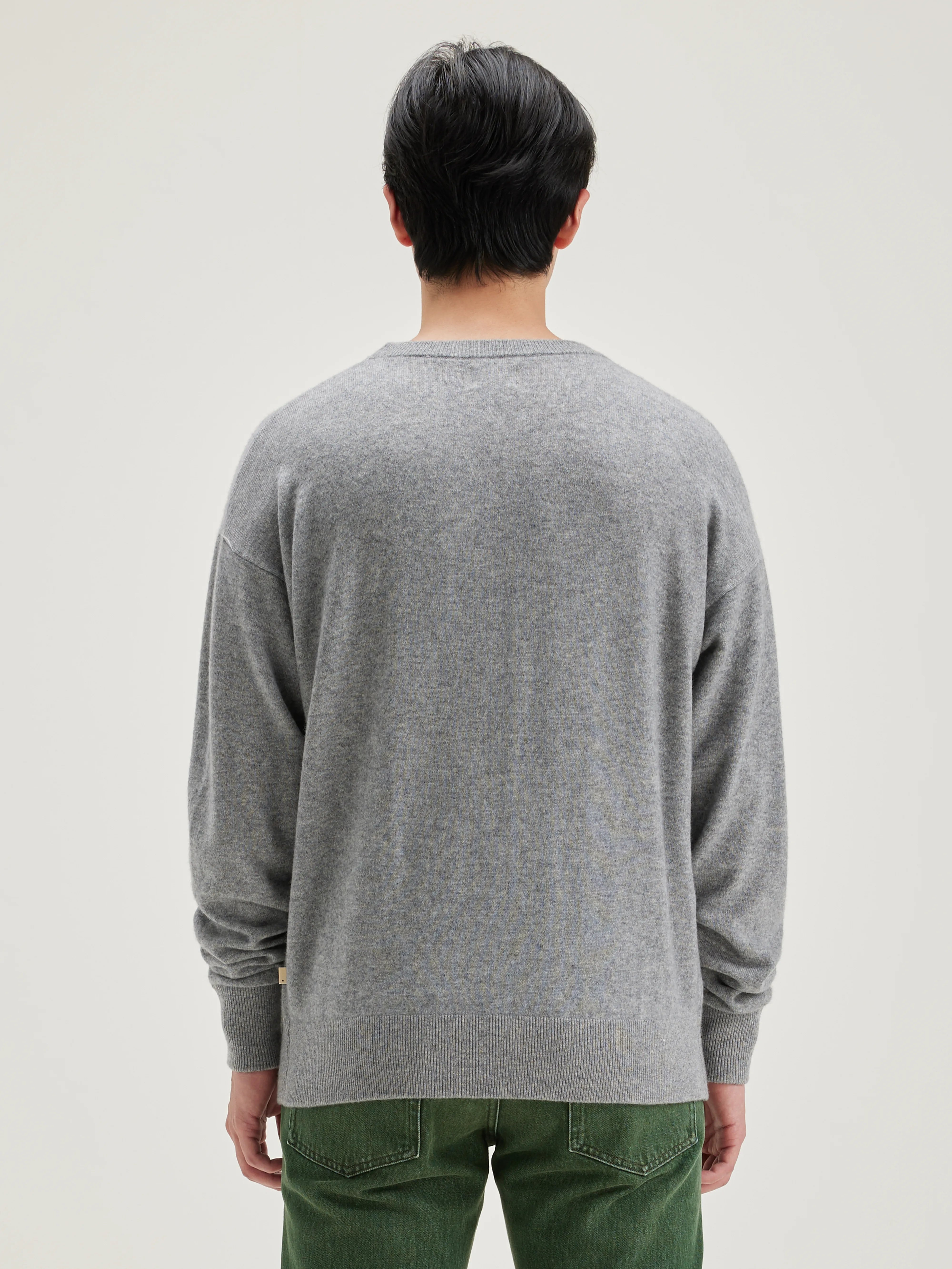 Pull Col Rond Slamy - Heather grey Pour Homme | Bellerose