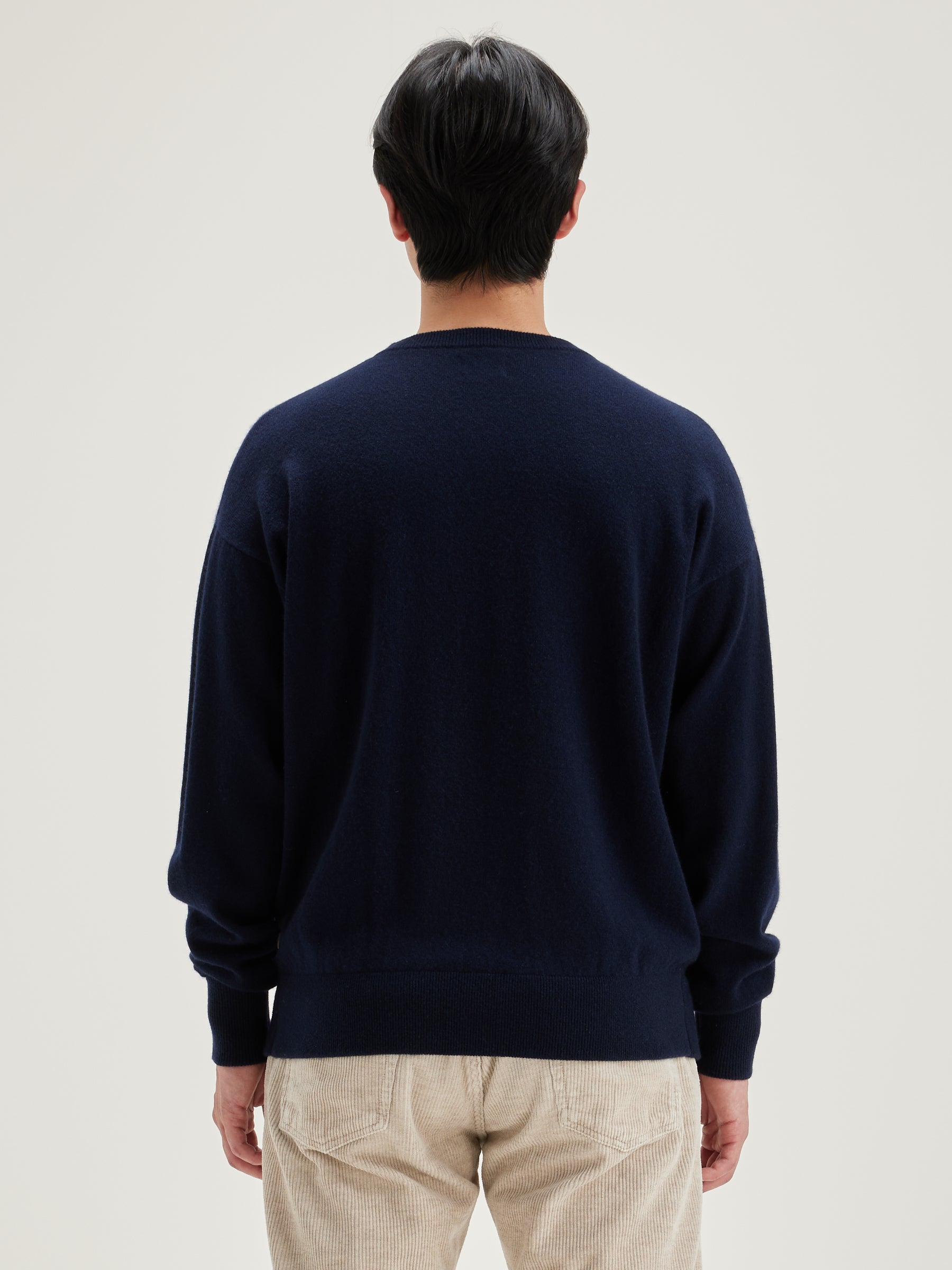 Pull Col Rond Slamy - Navy Pour Homme | Bellerose