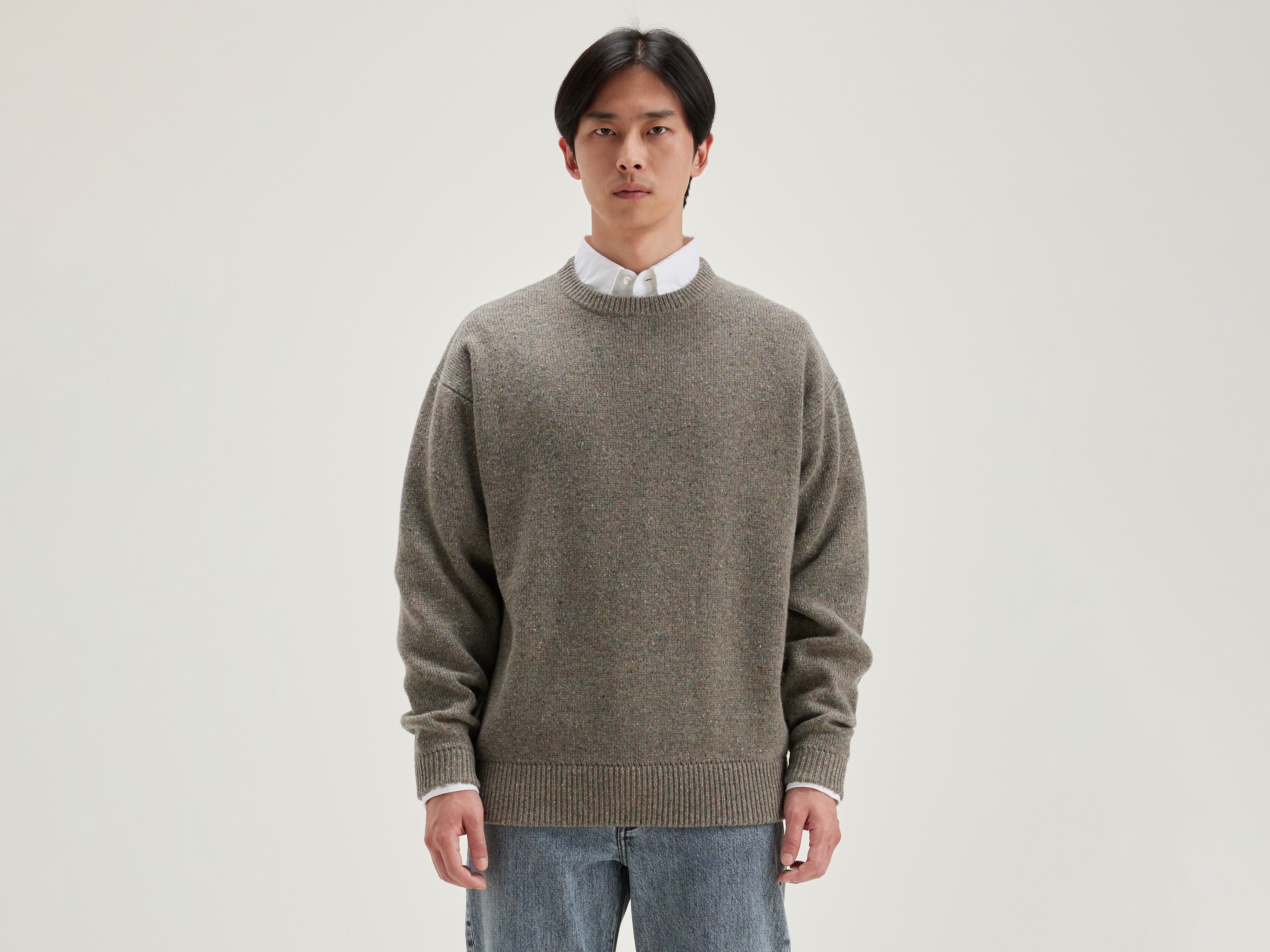 Gatem crew-neck sweater (242 / M / DUST)