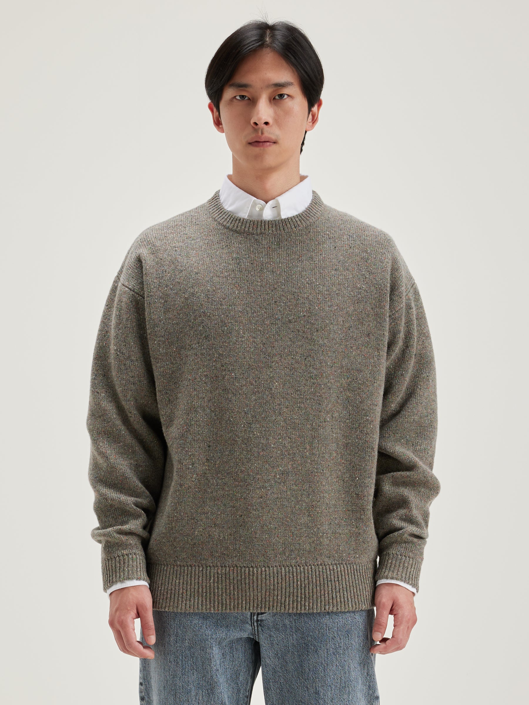 Gatem crew-neck sweater (242 / M / DUST)