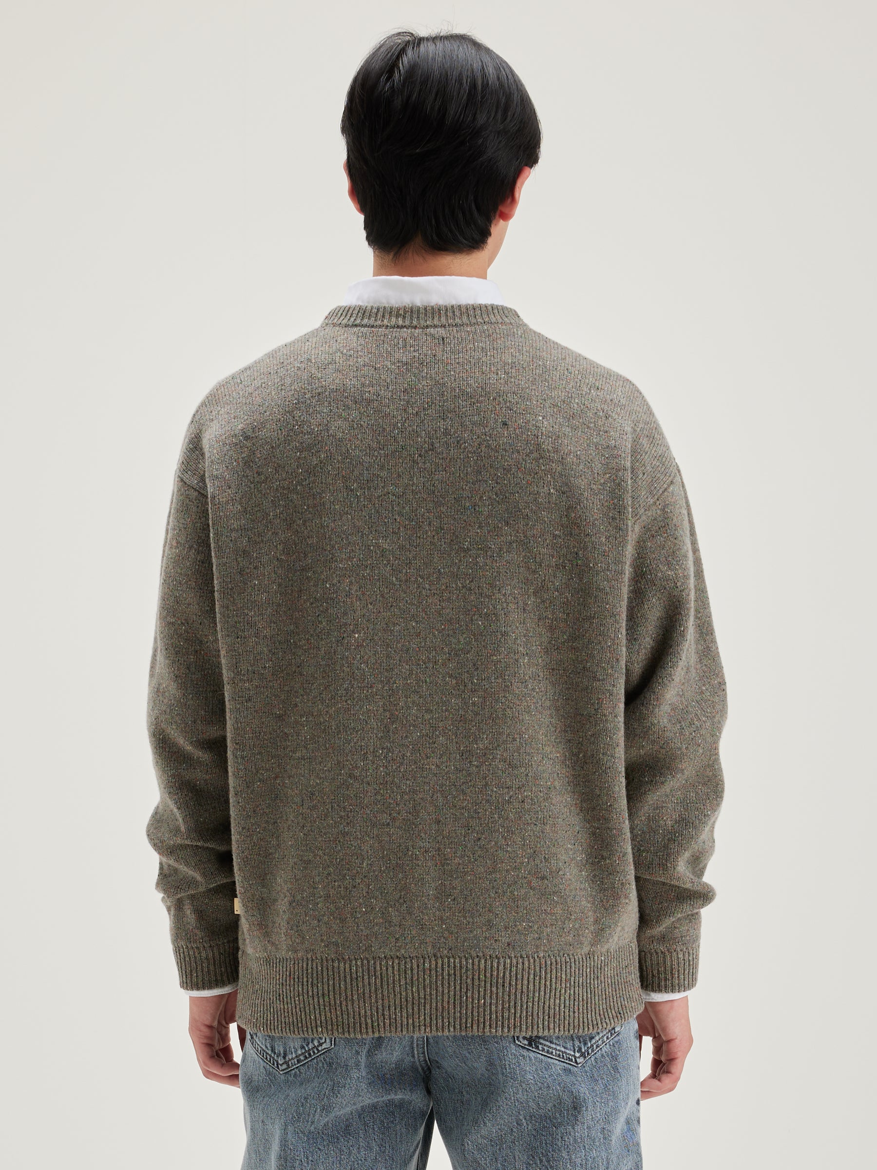 Gatem Crew-neck Sweater - Dust For Men | Bellerose